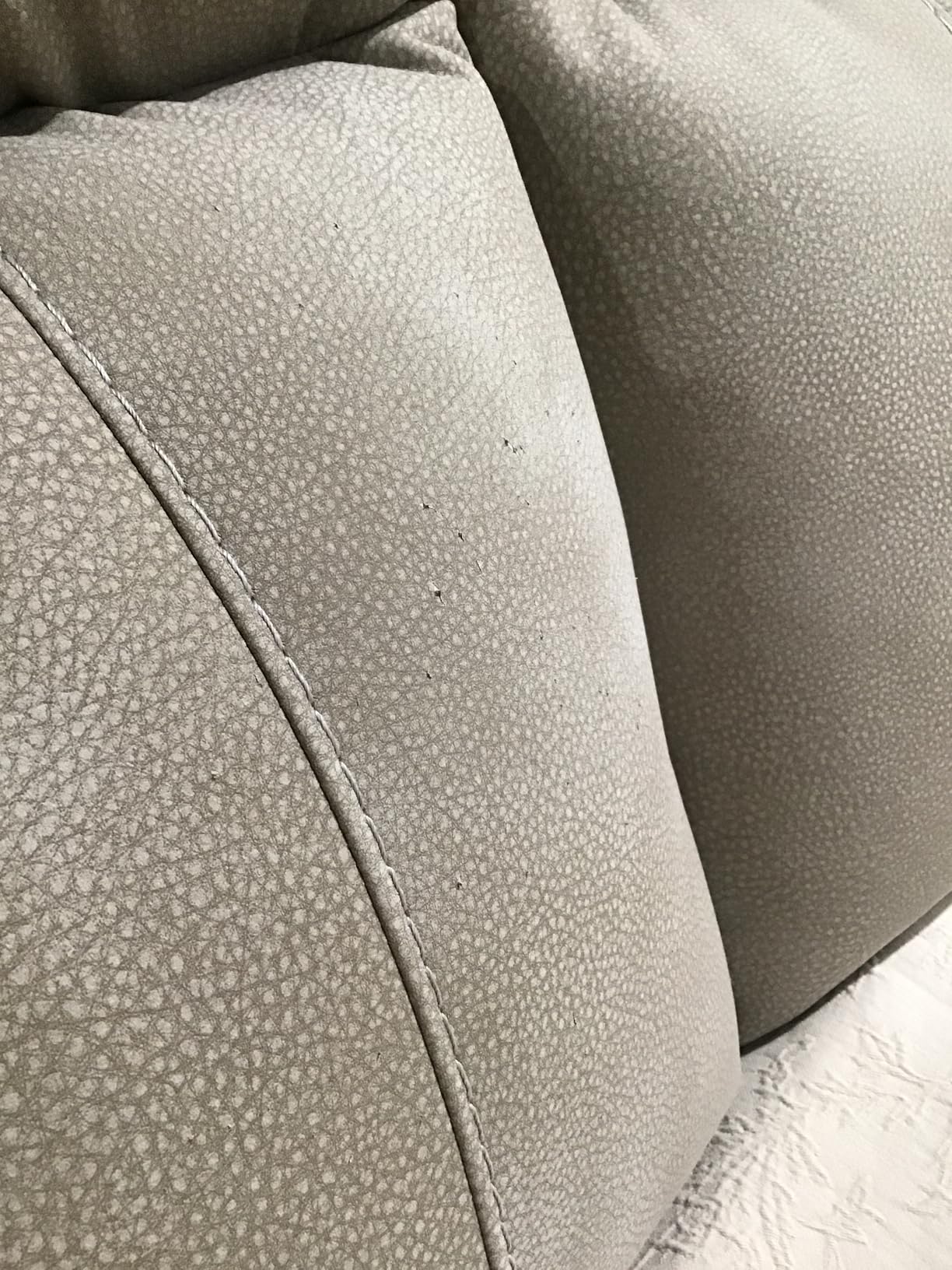 Signature Design by Ashley Next-Gen DuraPella Power Reclining Sofa - Wireless & USB Charging, Zero-Gravity, Adjustable Headrest, Water-Repellent Faux Leather, Drop-Down Table, Beige/Brown, 86