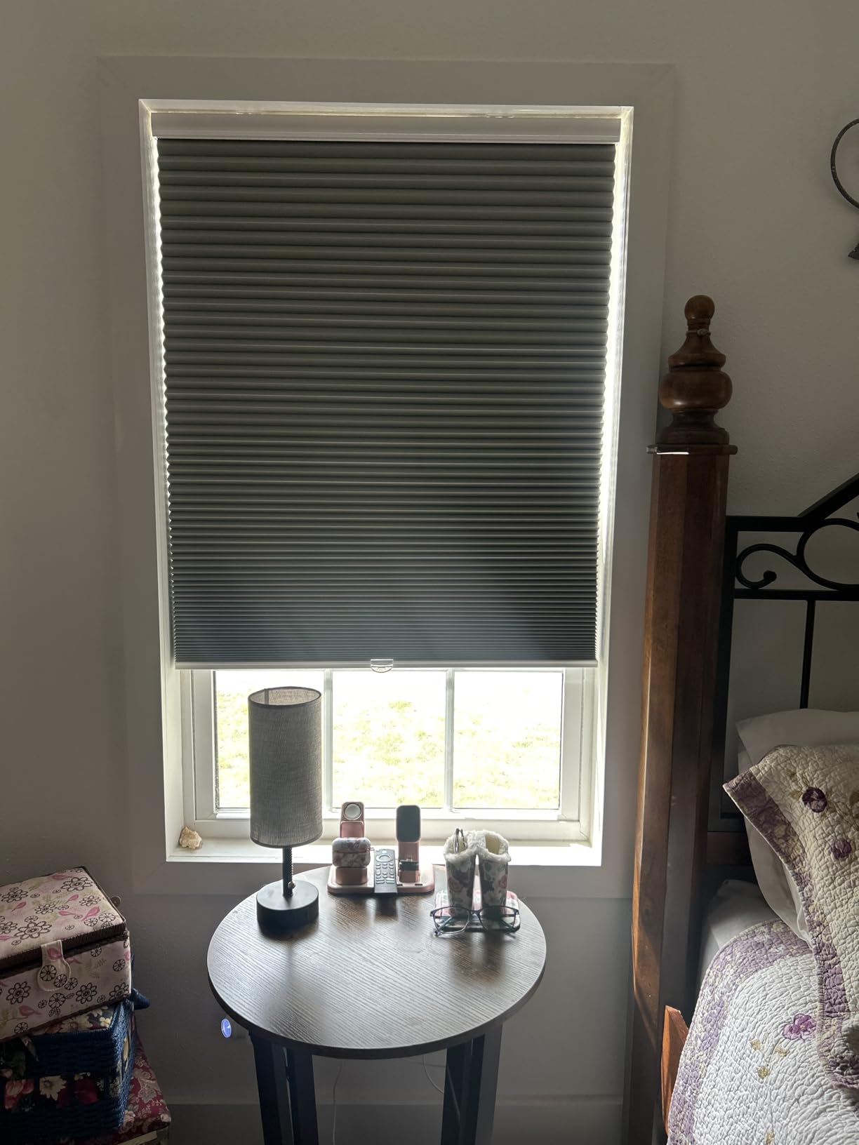 MYshade Cordless Blackout Cellular Shades for Windows, Honeycomb Window Shades with Thermal Insulation, Child & Pet Safe Room Darkening Shade, Easy Install, 24