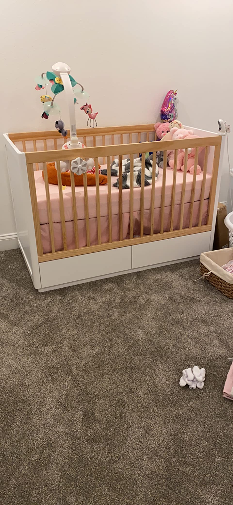 Babyletto Bento 3-in-1 Convertible Storage Crib with Toddler Bed Conversion Kit in White, Undercrib Storage Drawers, Greenguard Gold Certified customer photo 1