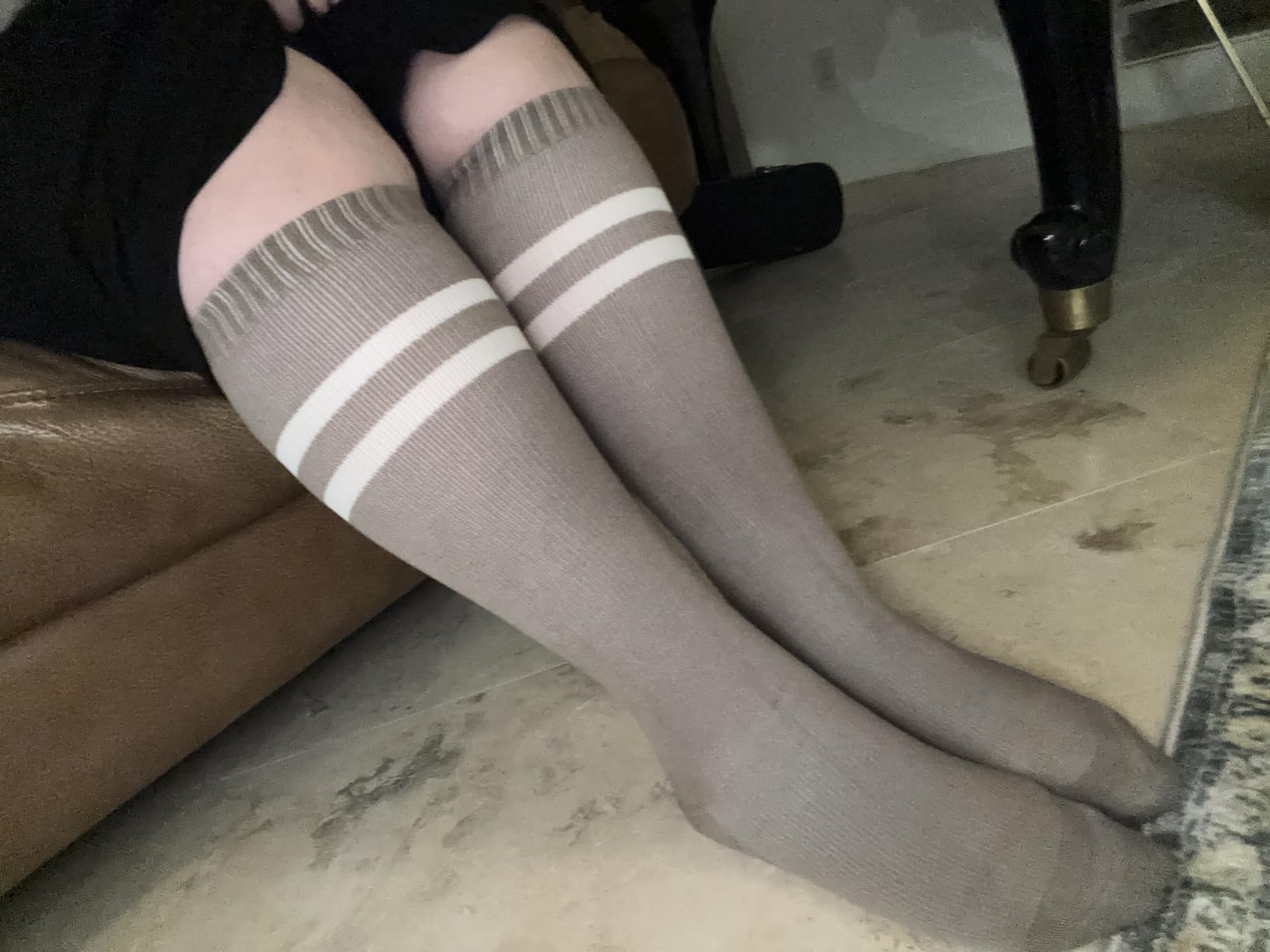 Kindred Bravely Compression Socks 2-Pack | Graduated Compression Socks for Circulation Pregnancy Travel (Pink & Grey Heather, Small) customer photo 2