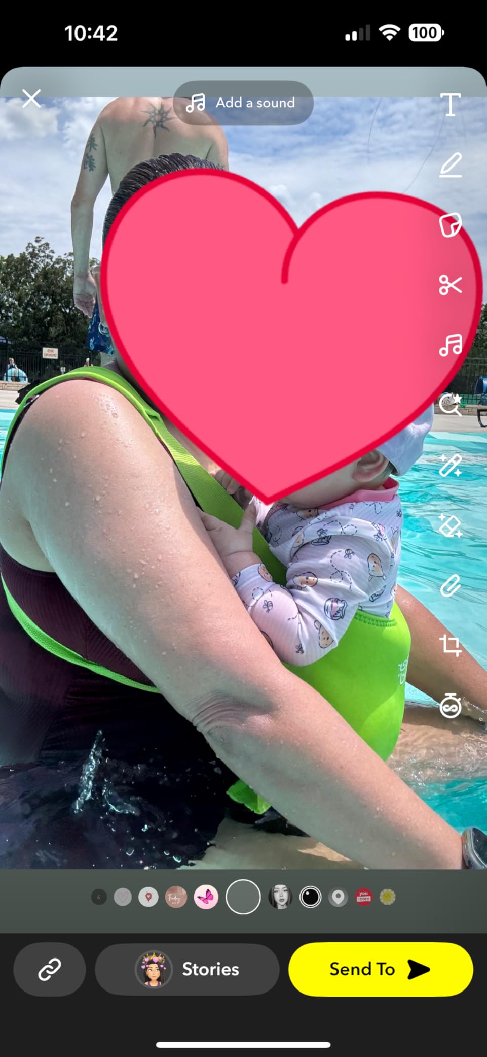WaterLand Baby Carrier - Innovative Carrier You Can Use Both in Water & Land - Waterproof Infant Chest Holder with Adjustable Straps, Lightweight Toddler Harness for Pool & Beach (KeylimeGreen) customer photo 2
