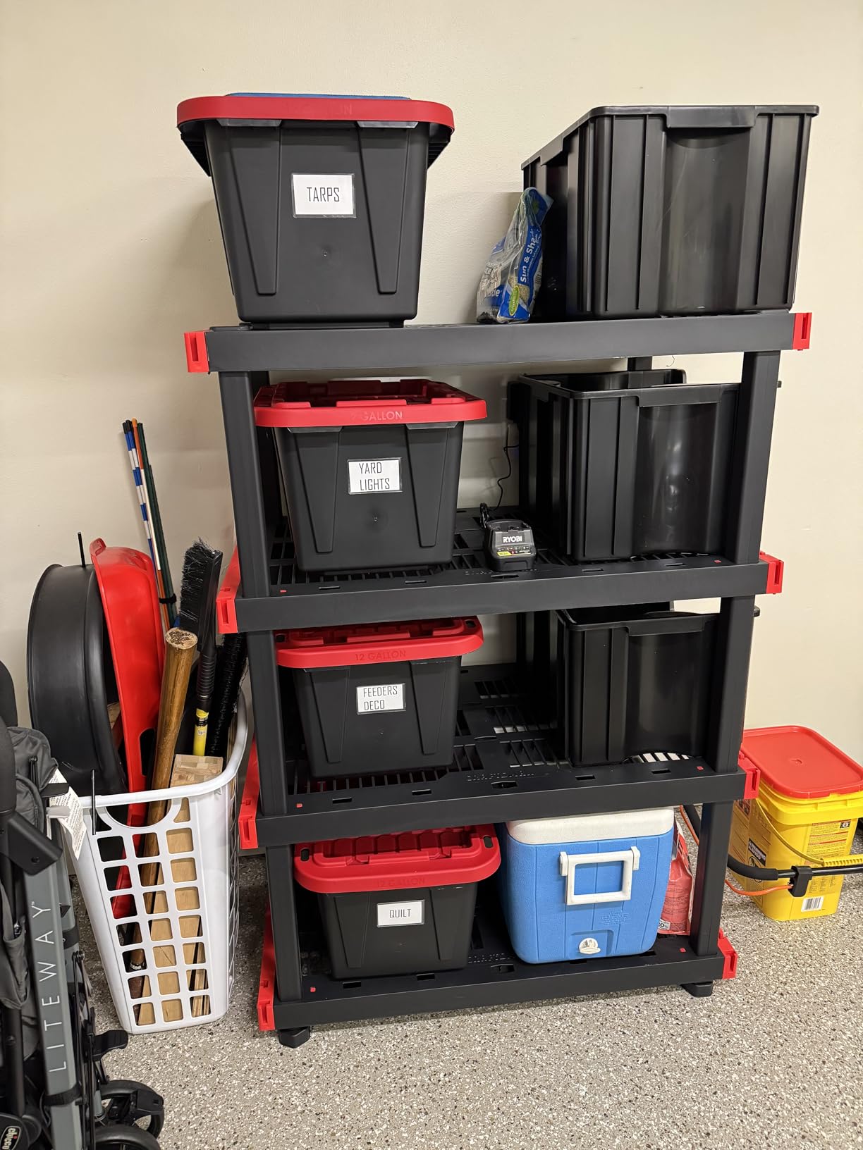 CX Craftsman 5-Tier Highly Durable Storage Rack, 5 Shelves That Support up to 200lbs/shelf, Organization and Storage, Weather-Resistant Design, Easy Assembly, American Made (72.3