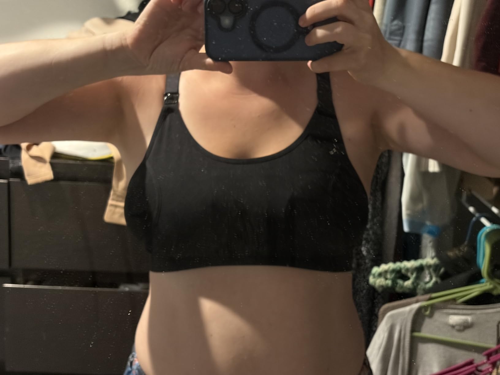 Momcozy Pumping Bra Hands Free, Pumping and Nursing Bra in One Holding Breast Pump for Spectra, Lansinoh, Medela customer photo 1
