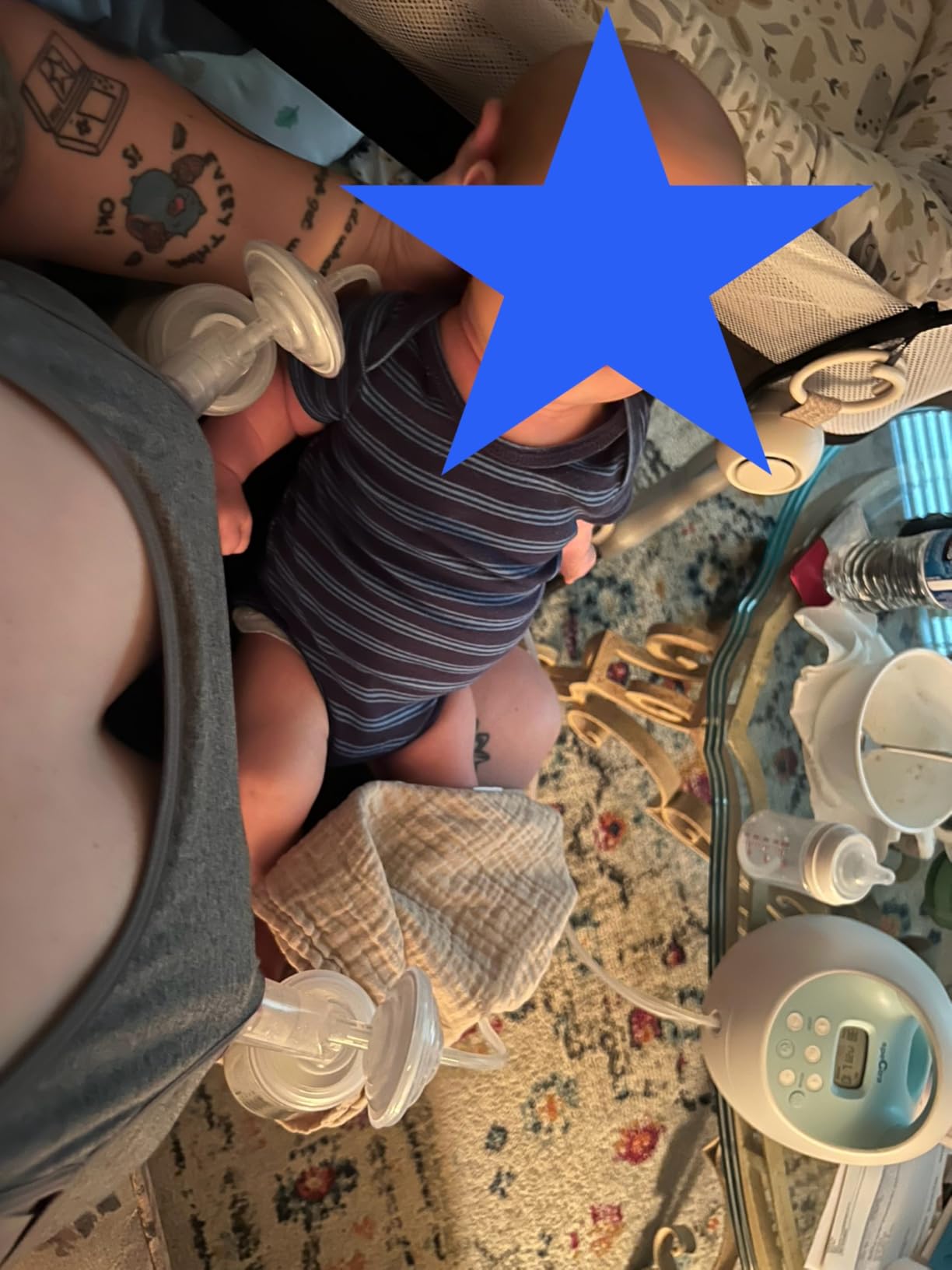 Momcozy Pumping Bra Hands Free, Pumping and Nursing Bra in One Holding Breast Pump for Spectra, Lansinoh, Medela customer photo 2