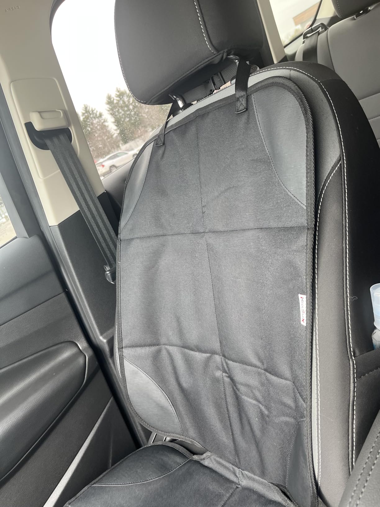 Meolsaek Car Seat Protector for Child Car Seat, Durable 600D Fabric Waterproof Car Seat Cover with Thick Pad Non-Slip Backing, No Imprints (Black 1pc) customer photo 2