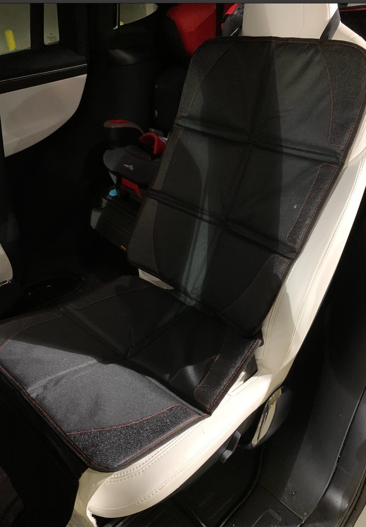 Gimars Car Seat Protectors, 2 Pack XL 5-Layer Thickest EPE Waterproof Protectors with 600D Fabric, Nonslip Backing, Storage Pockets for SUV, Sedan, Truck, Leather Seats (Gray) customer photo 2