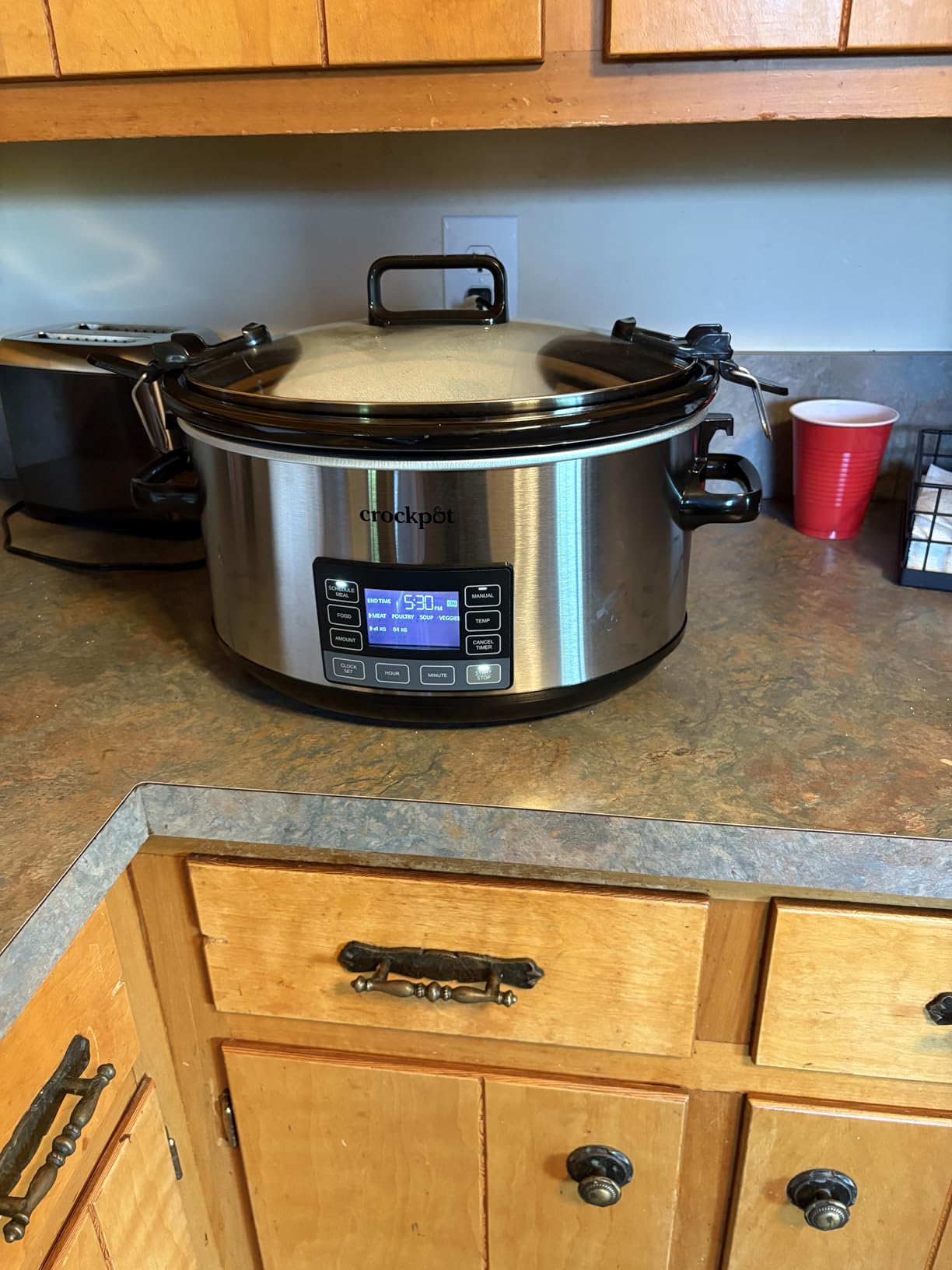 Crock-Pot 7-Quart Slow Cooker Portable Programmable with Timer Locking Lid customer photo 1