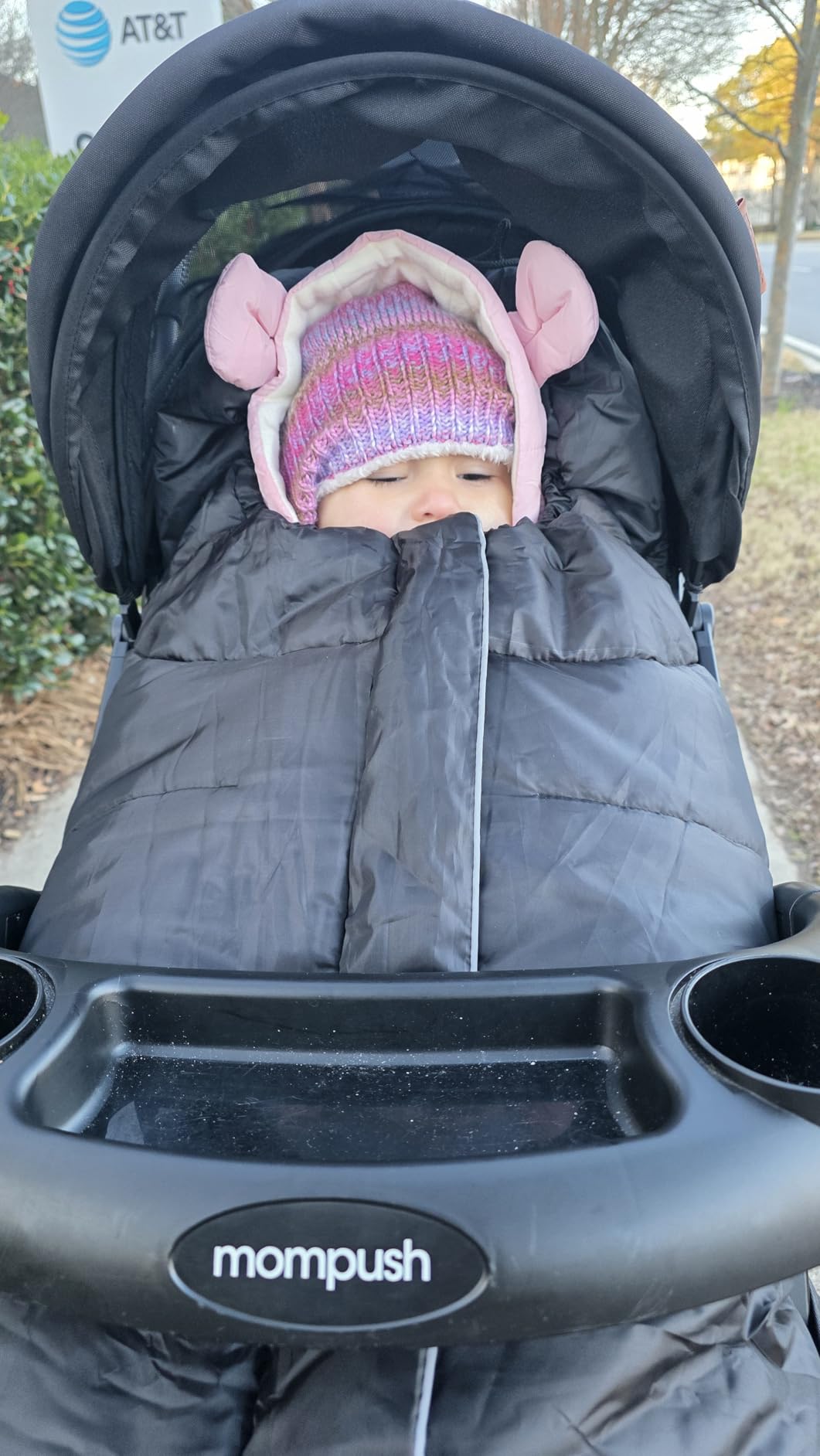 Orzbow Universal Footmuff for Stroller, Winter Warm Baby Stroller Bunting Bag, Waterproof Windproof Warm Polar Fleece Lined for Toddler Stroller Sleeping Bag customer photo 1