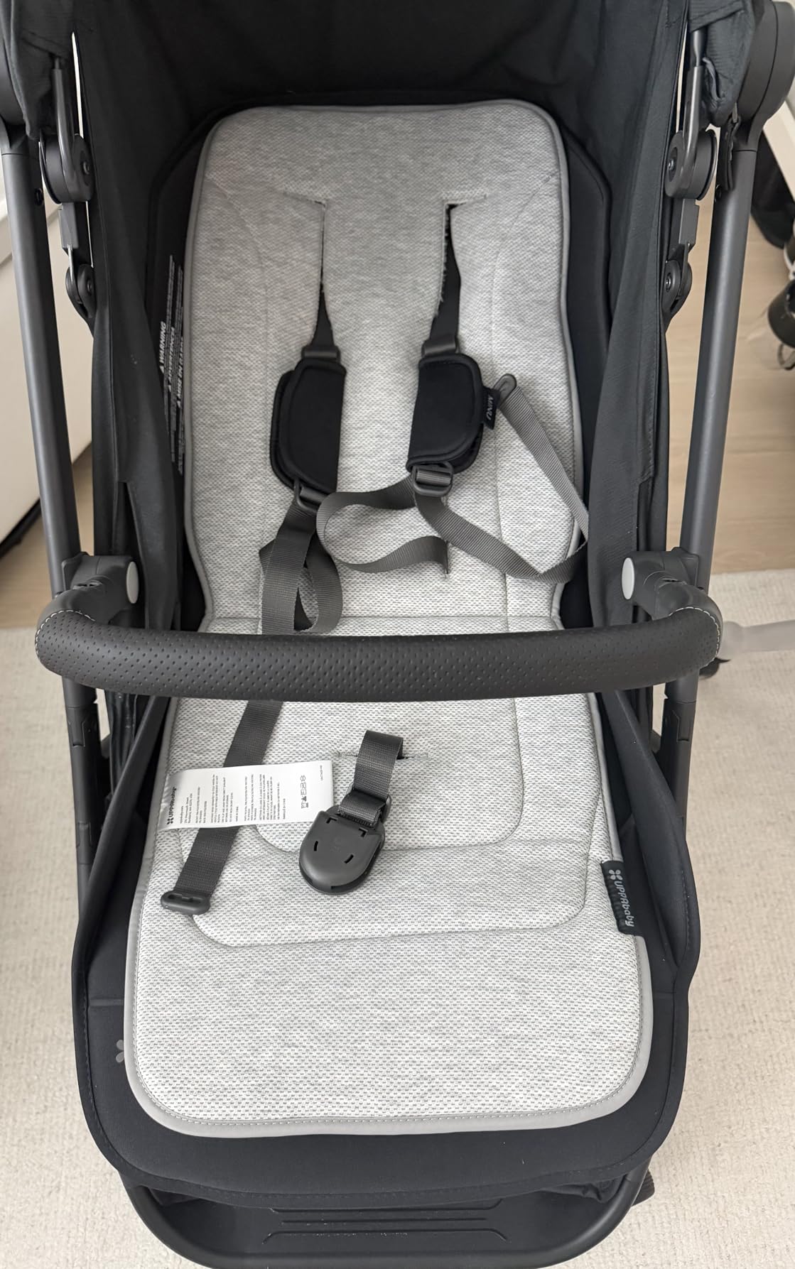 UPPAbaby Reversible Seat Liner/Water-Resistant and Comfortable/Easy Stroller Attachment/Reed (Charcoal Denim/Cozy Knit) customer photo 1