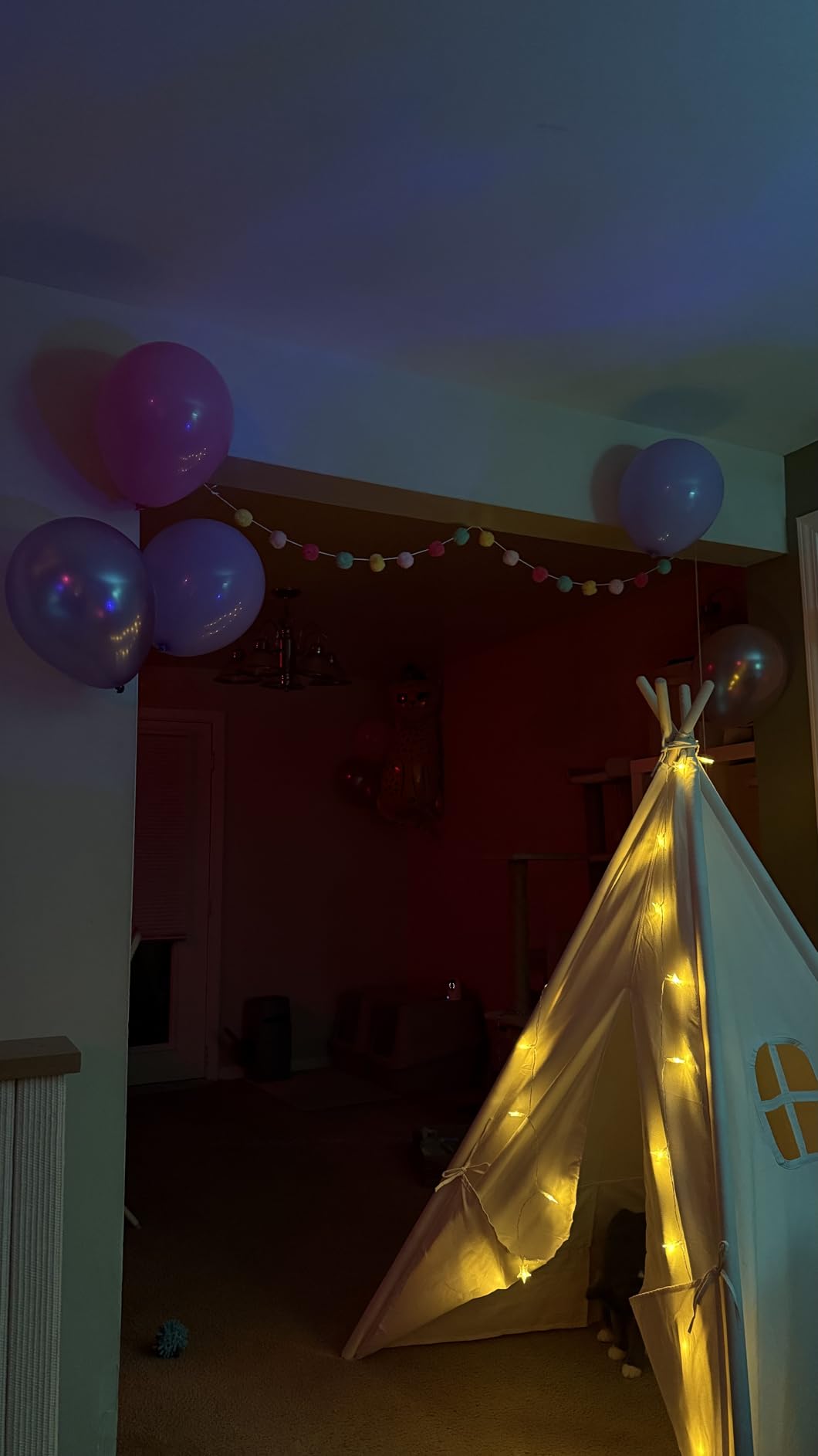 Tiny Land Teepee Tent for Kids with Star Lights, Foldable Play Tent for Girls & Boys, Washable Indoor Toddler Tent, Cozy Warm Reading Nook & Room Decor customer photo 1