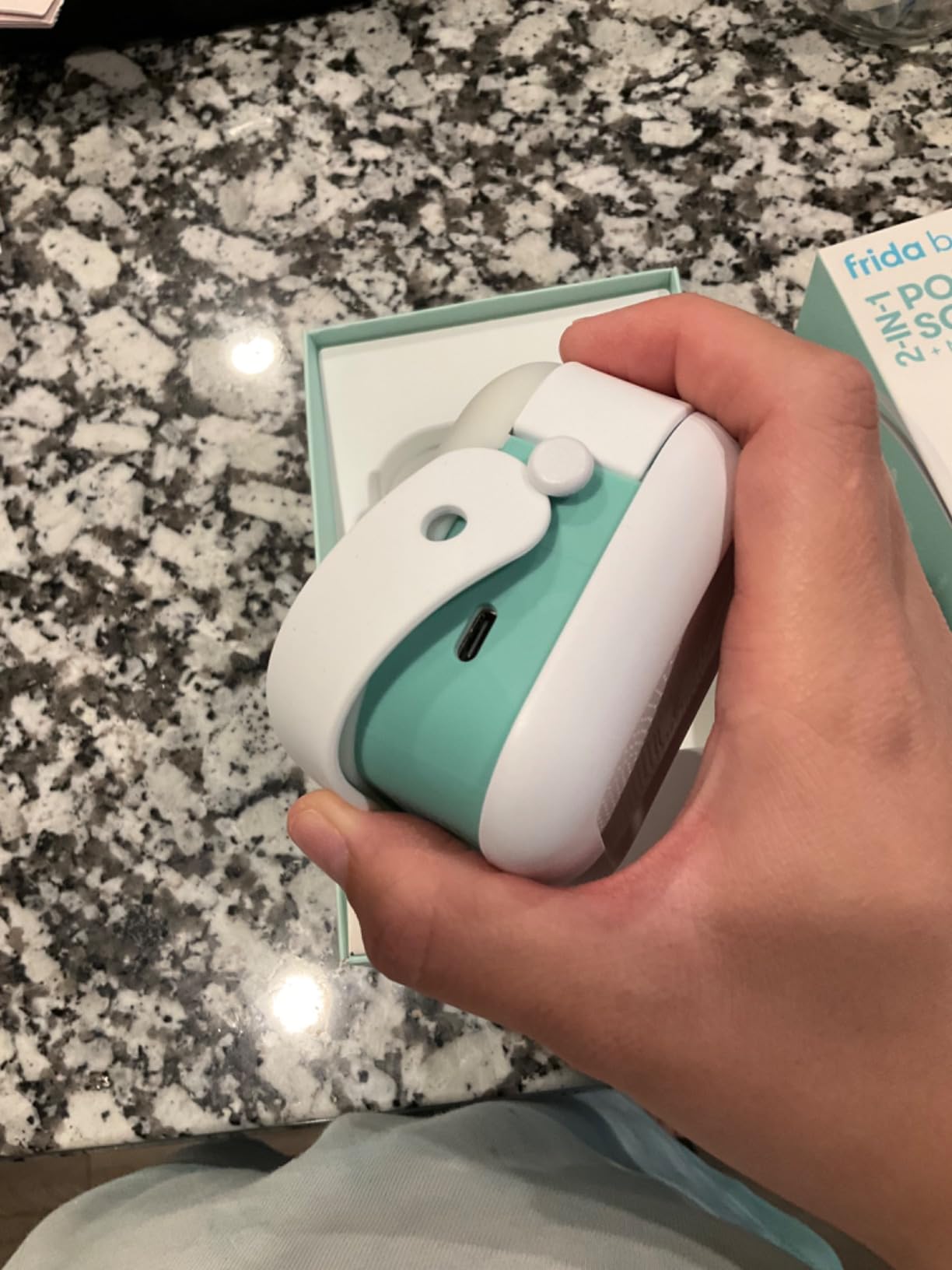 Frida Baby 2-in-1 Portable Sound Machine for Baby + Nightlight | White Noise Sound Machine for Baby with 5 Soothing Sounds & 3 Nightlight Modes | Travel Sound Machine Attaches to Strollers, Car Seats customer photo 1