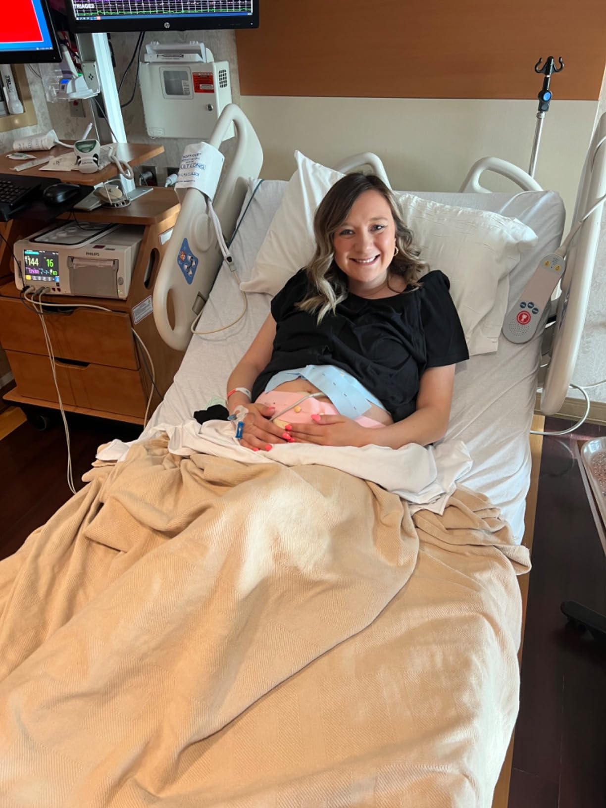 Kindred Bravely Labor and Delivery Gown, 3 in 1 Hospital Gowns for Women Labor Delivery customer photo 2