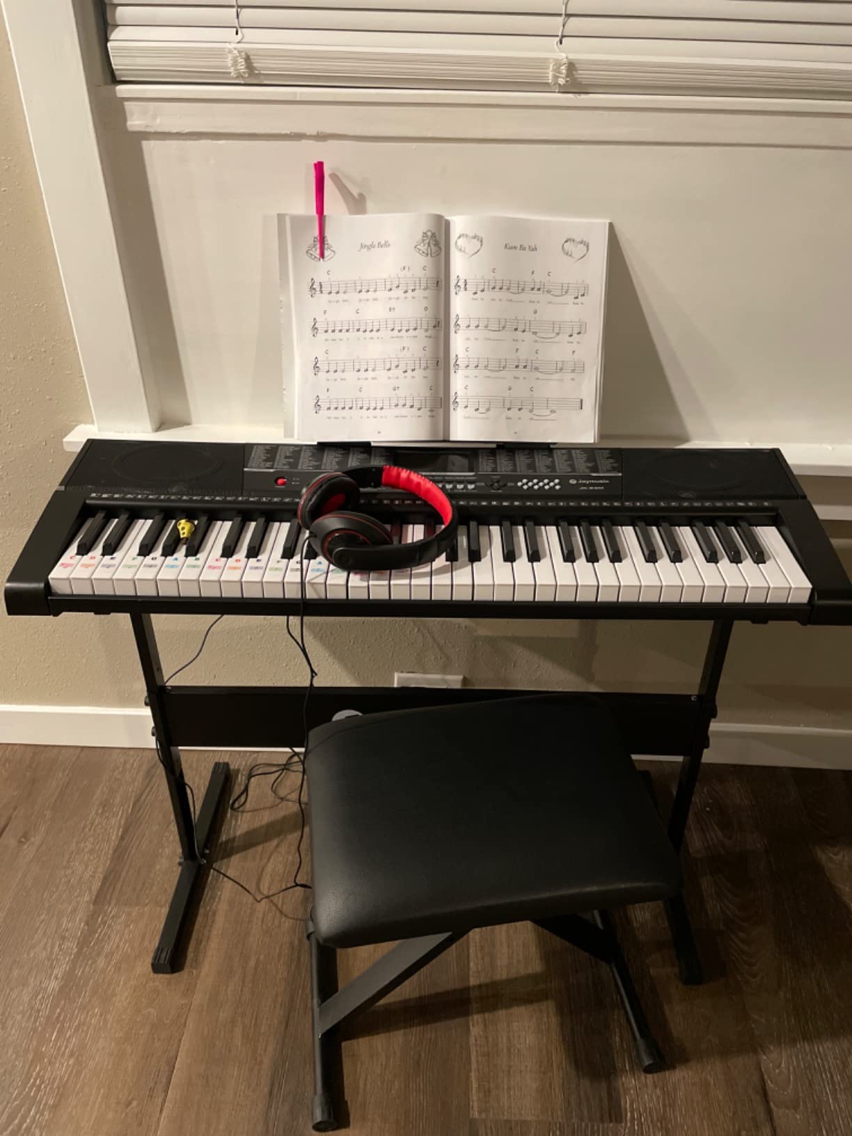 Keyboard Piano for Kid - 61 Key Fun Electronic Toddler Kids Pianos with LED Screen & Microphone, Fantastic Gifts for 3-8 Year Old Boys & Girls customer photo 1