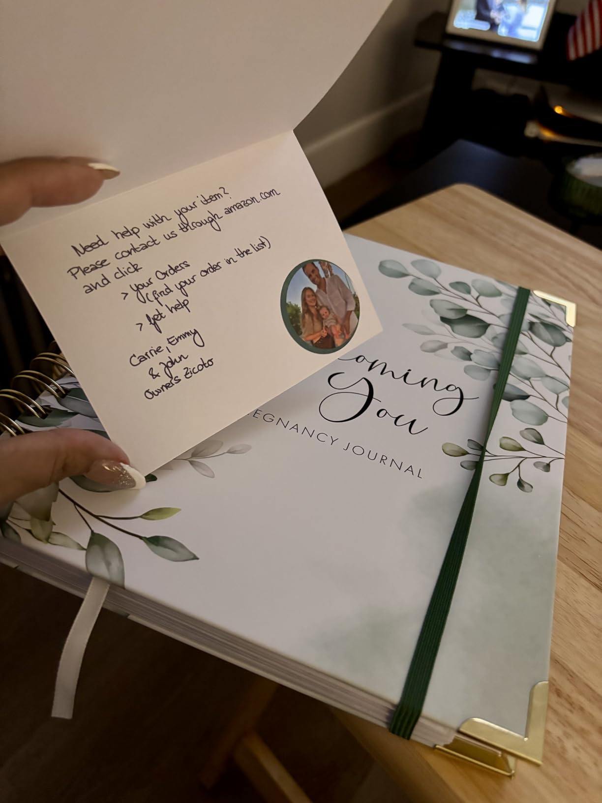 Pregnancy Journal and Memory Book with Stickers and Keepsake Pocket - Lovely Must Have Gift for First Time Moms to Be - The Perfect Planner to Track Your Little Ones Life-Changing Journey customer photo 1