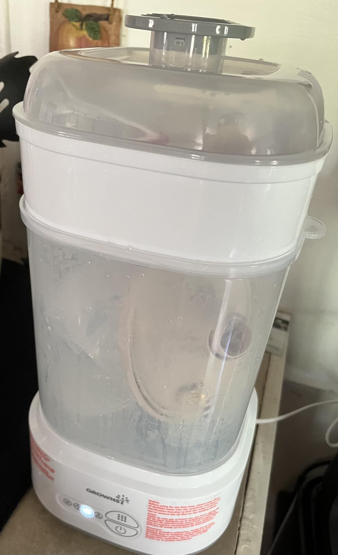 GROWNSY Bottle Sterilizer and Dryer, Compact Electric Steam Baby Bottle Sterilizer customer photo 2