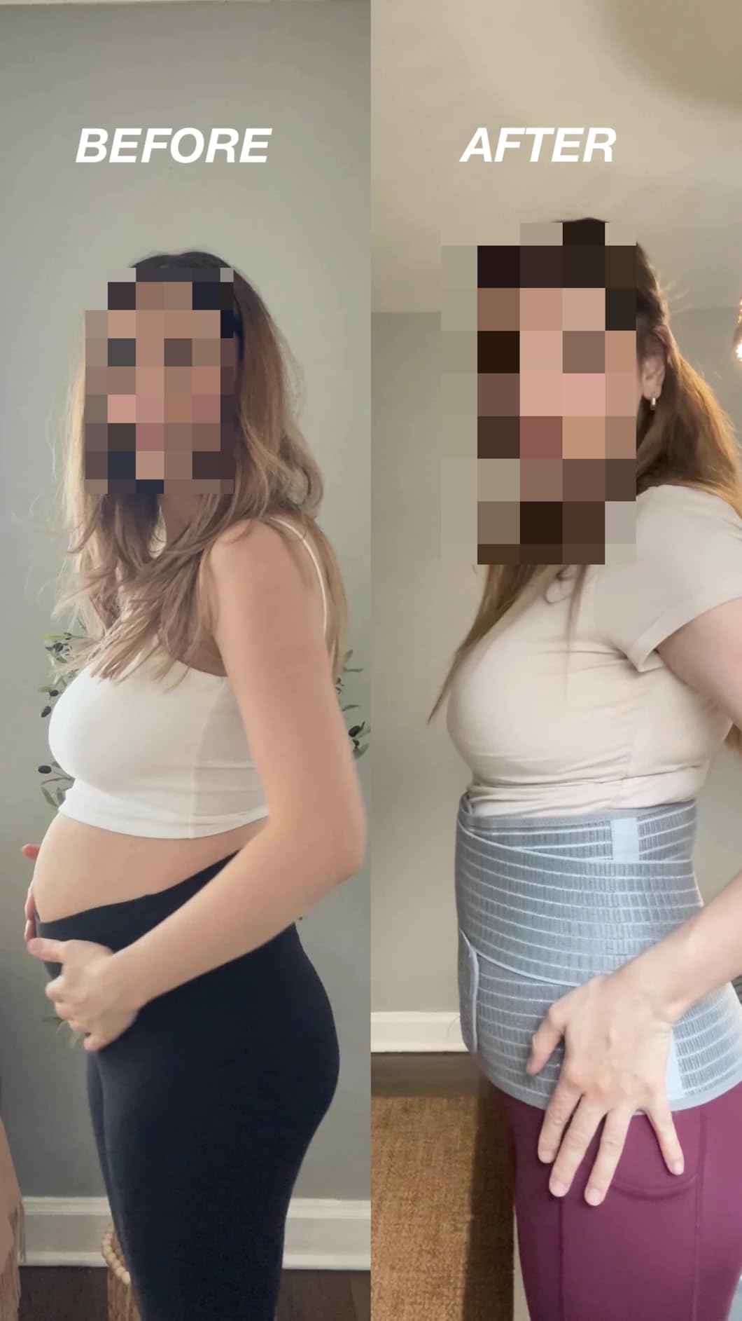 Mamaway SSnugFit Postpartum Belly Band - Ultra-Breathable, Contoured C-section Belly Binder, Postnatal Girdle for Abdominal Support & Back Pain Relief customer photo 2