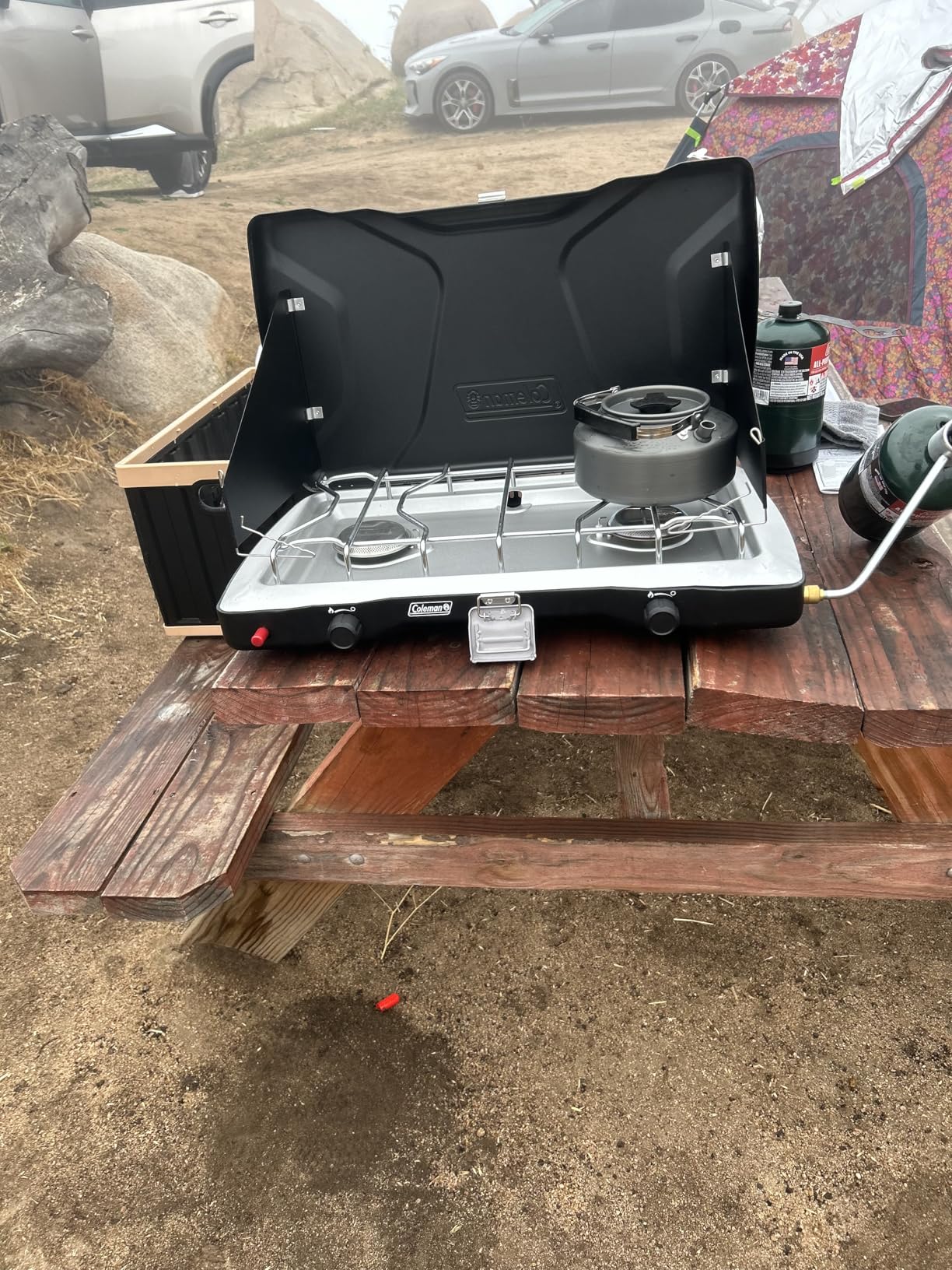Coleman Triton+ 2-Burner Propane Camping Stove with InstaStart Ignition, 22,000 BTUs customer photo 1