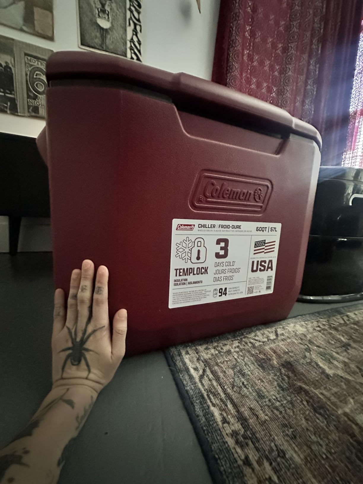 Coleman Chiller 9/16/30/48/60qt Cooler with Ice Retention, Leak Resistant, Great for Camping, Concerts, Sports, and More customer photo 2