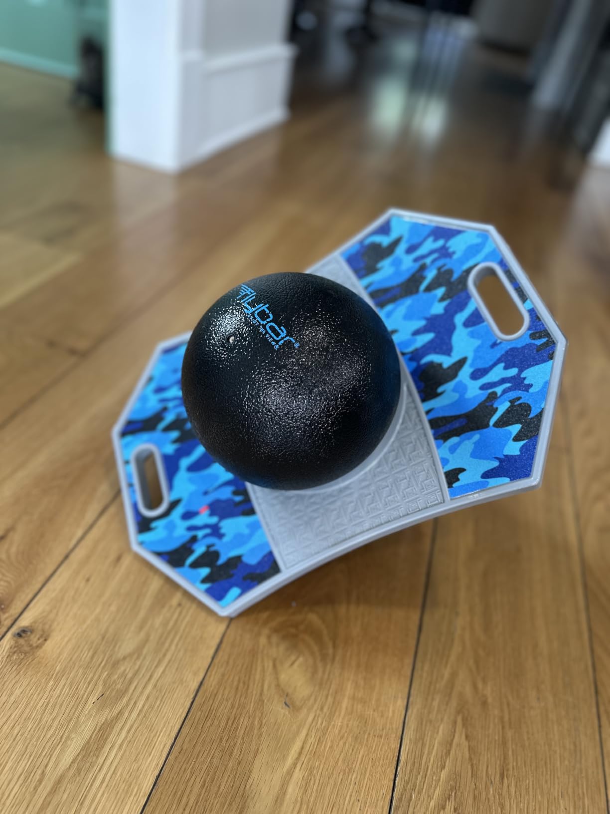Flybar Pogo Trick Ball for Kids - Balance Bounce Board with Anti-Slip Deck - Pump Included - Indoor & Outdoor Toys for Boys and Girls Fun Way to Reduce Screen Time Supports up to 160 lbs - Ages 6+ customer photo 1