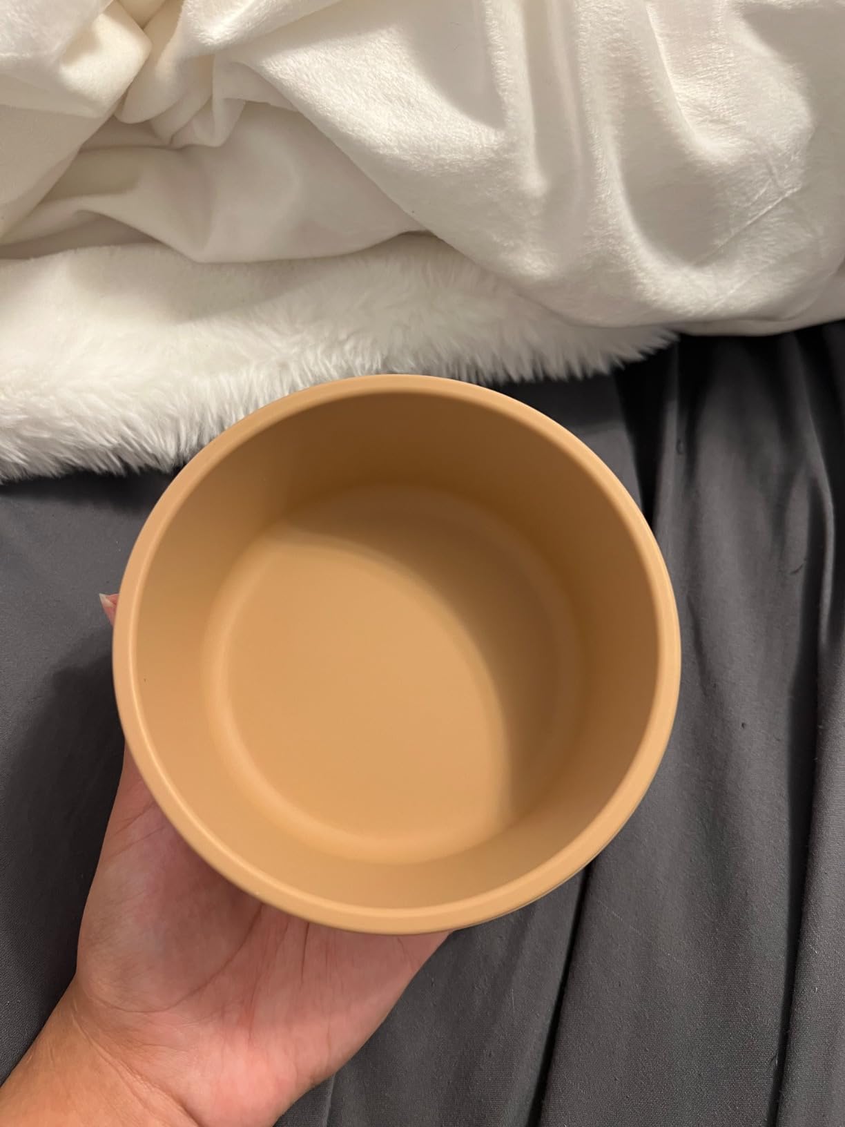 mushie Silicone Suction Bowl | BPA-Free Non-Slip Design (Ivory) customer photo 1