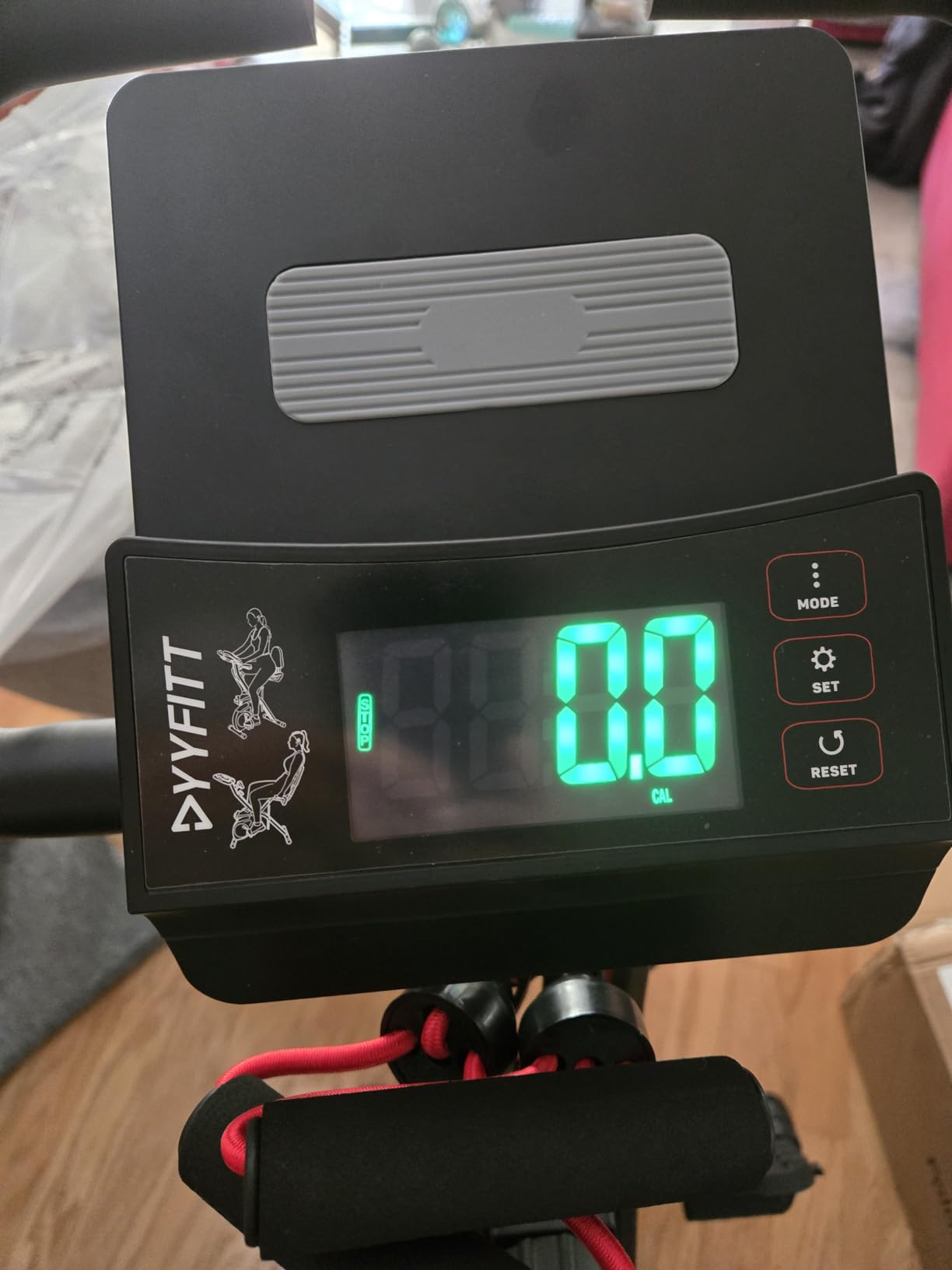 YYFITT 3-IN-1 Exercise Bike with Luminous Digits Display | Folding Stationary Bikes for Home Seniors | Compact Workout Bike with Fully Support Backrest - Wider Seat - 16 Level Magnetic Resistance customer photo 2