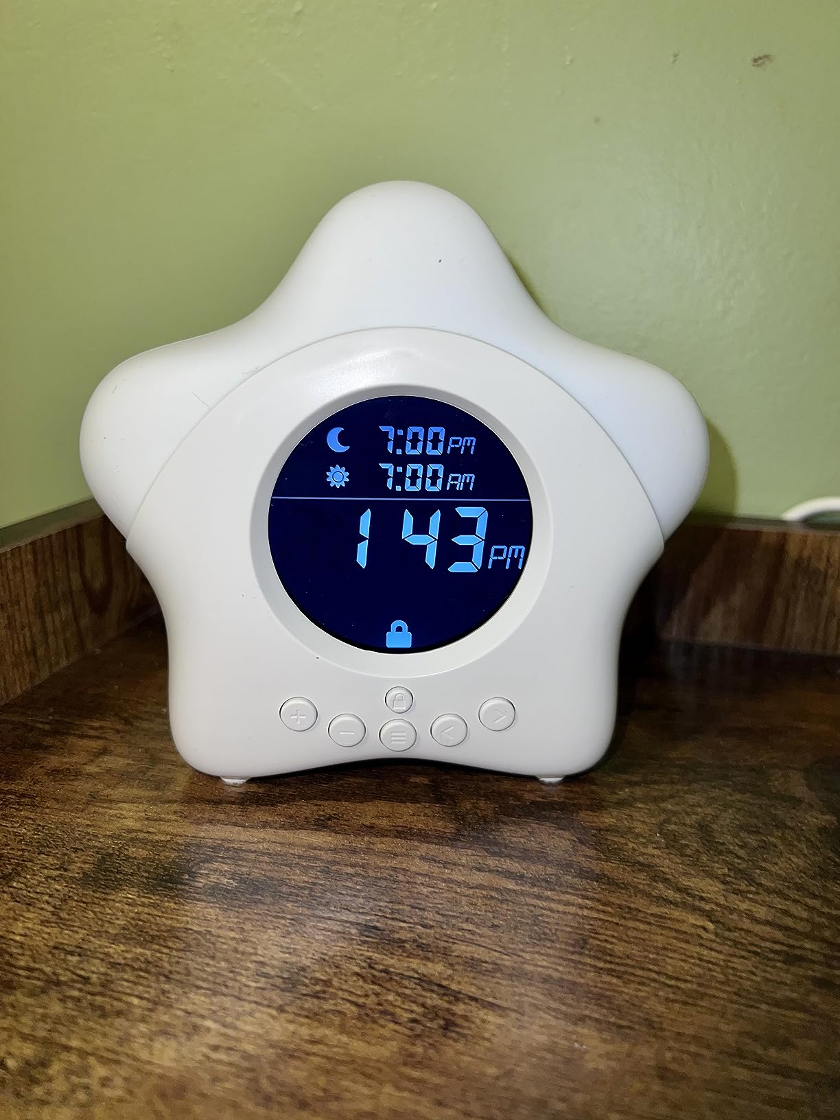 Stay-in-Bed Clock for Kids - Toddler Sleep Trainer, Night Light & Alarm customer photo 1