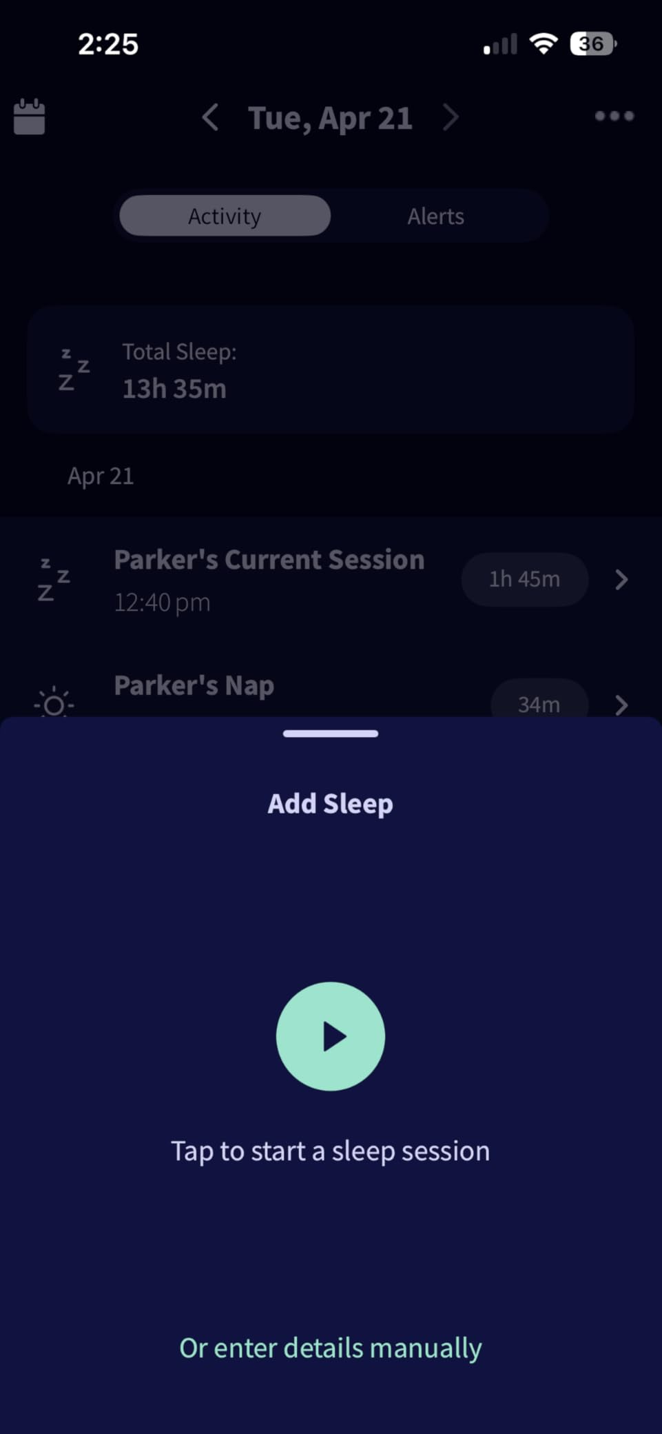 Owlet Dream Sock - Smart Baby Monitor View Heart Rate and Average Oxygen O2 as Sleep Quality Indicators. Wakings, Movement, and Sleep State. Digital Sleep Coach and Sleep Assist Prompts - Mint customer photo 1