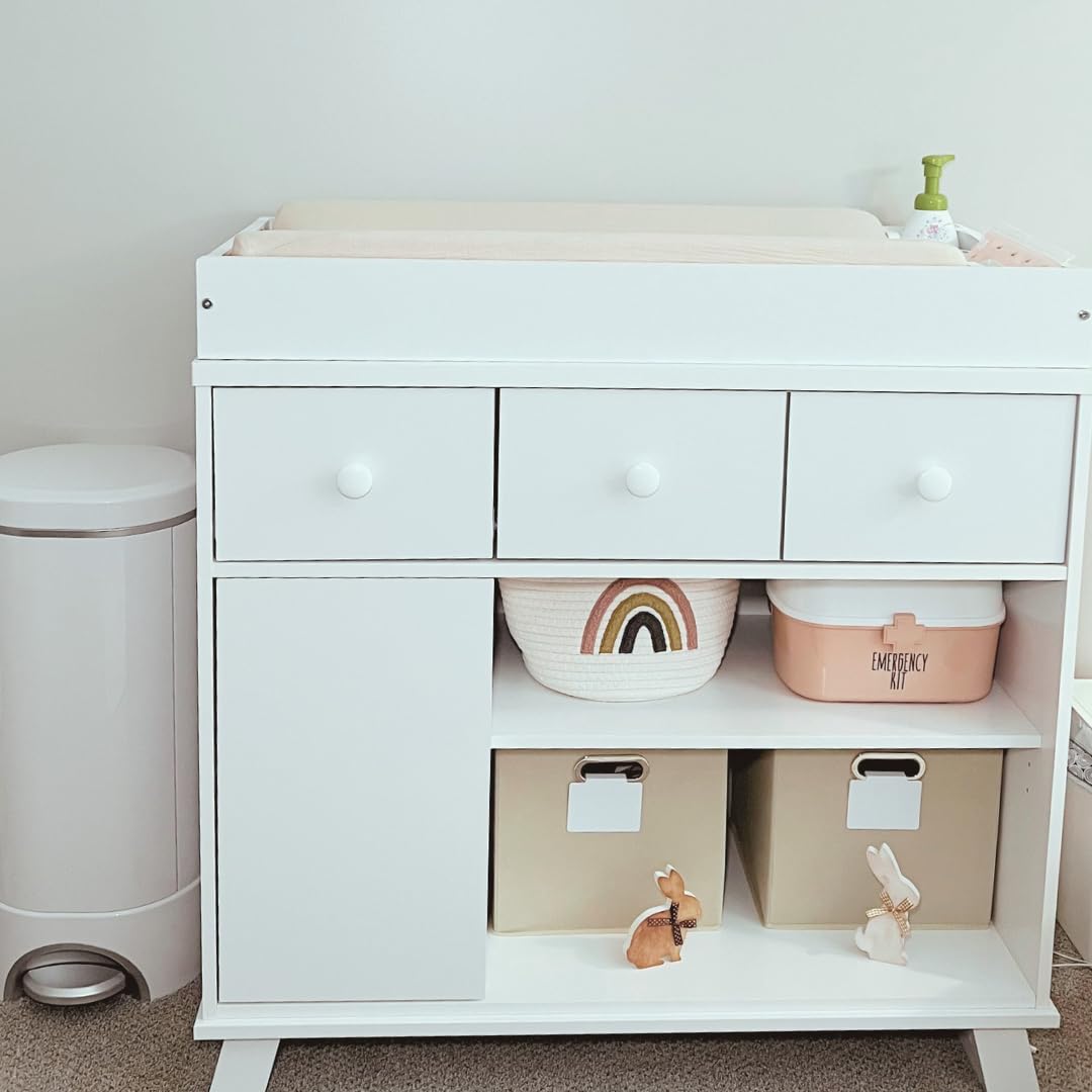 Storkcraft Modern 6 Drawer Double Dresser (White with Vintage Driftwood) - GREENGUARD Gold Certified customer photo 1