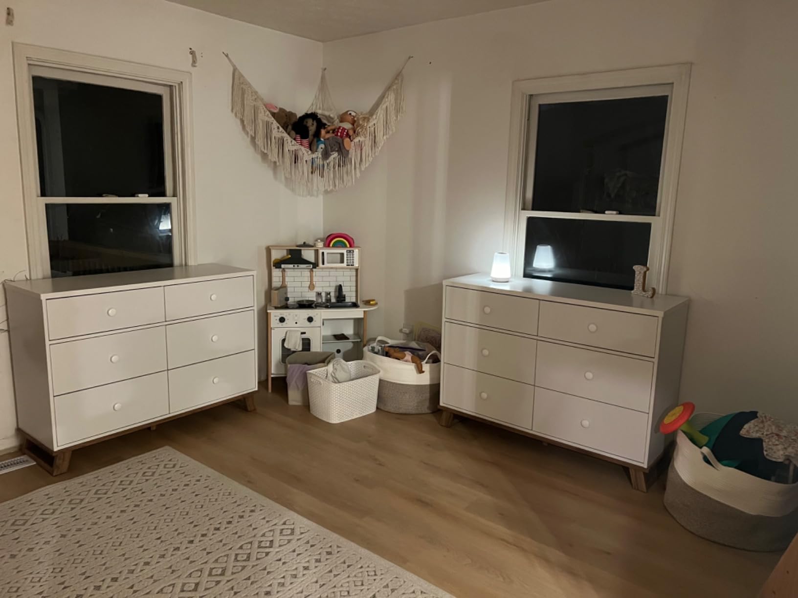 Storkcraft Modern 6 Drawer Double Dresser (White with Vintage Driftwood) - GREENGUARD Gold Certified customer photo 2