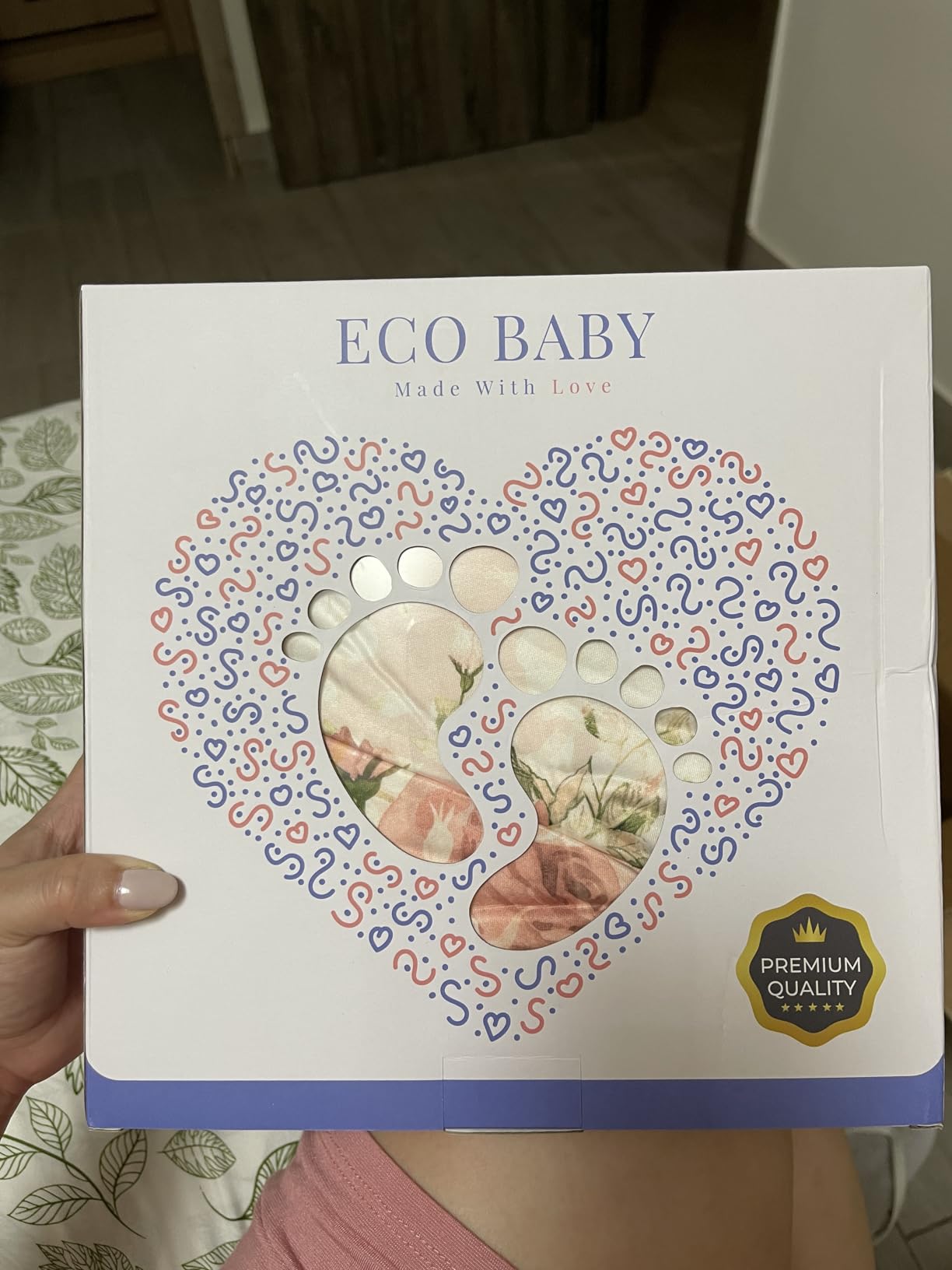 ECO BABY Mommy and Me Robe and Swaddle Set | Maternity Robe and Matching Baby Set for Girl, Boy | Hospital Labor and Delivery customer photo 2