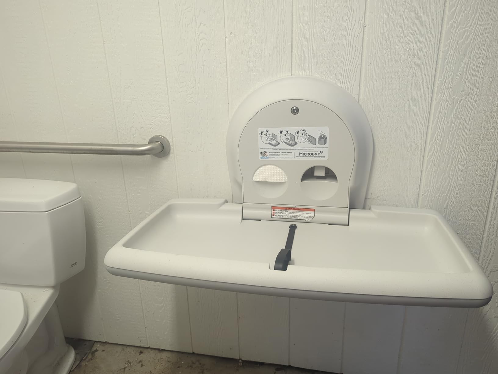 Koala Kare Surface-Mounted Horizontal Baby Changing Station, Model KB300-01 (Grey) customer photo 1