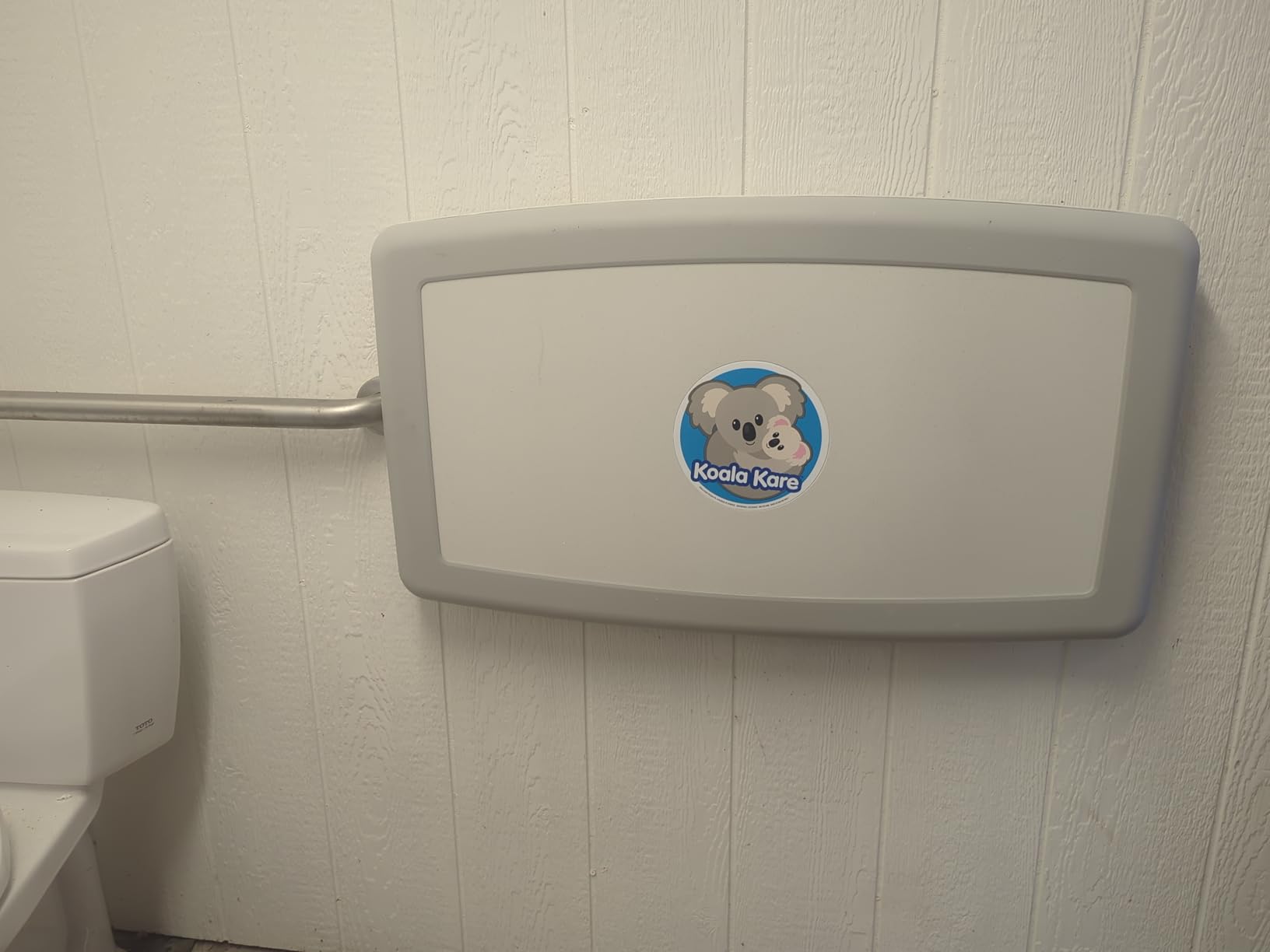 Koala Kare Surface-Mounted Horizontal Baby Changing Station, Model KB300-01 (Grey) customer photo 2