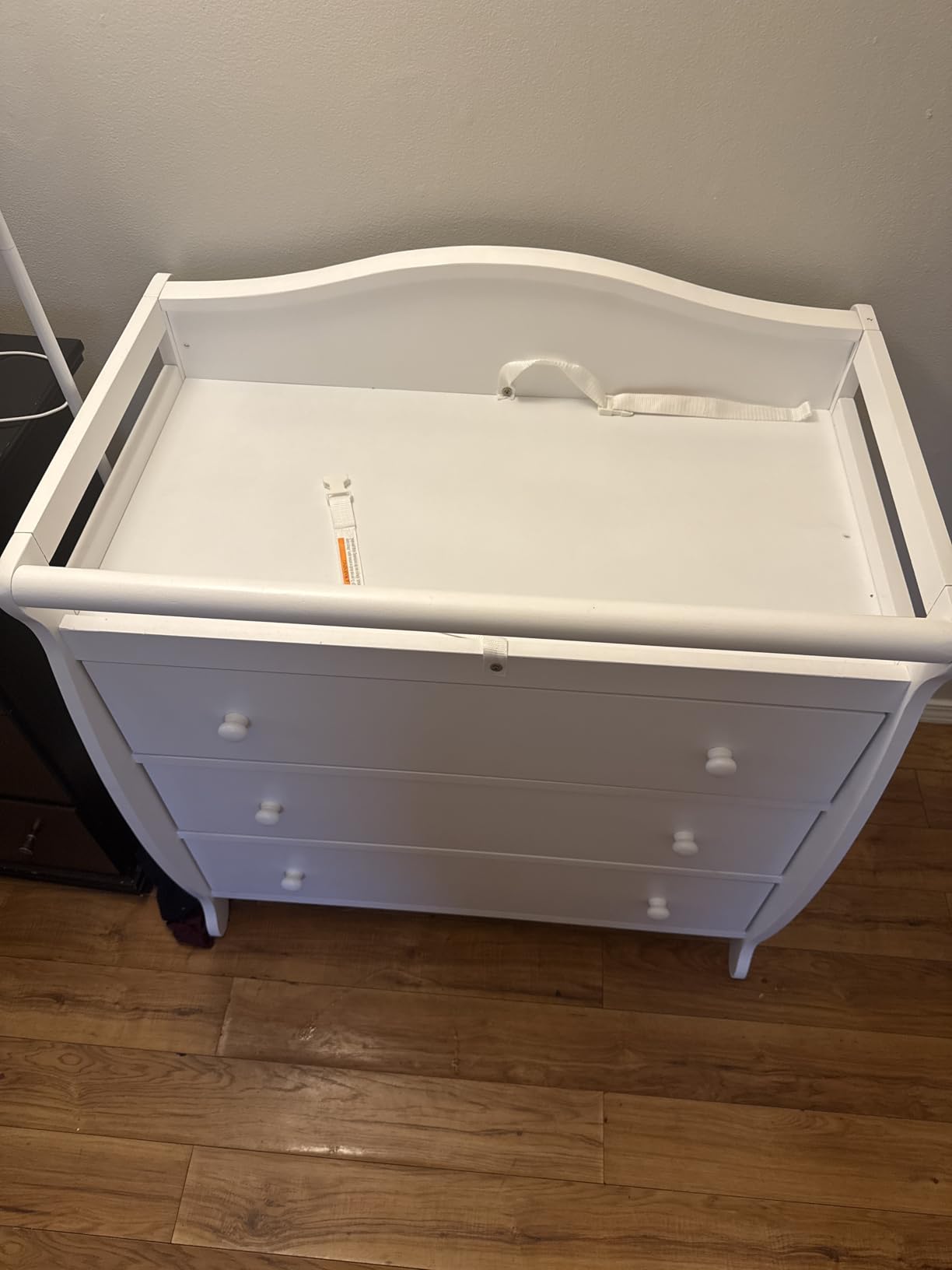 Costzon 3-Drawer Changing Table, Infant Diaper Changing Station with Drawers, Safety Rails & Strap, Baby Changing Table Dresser for Nursery, Easy Assembly (White) customer photo 1