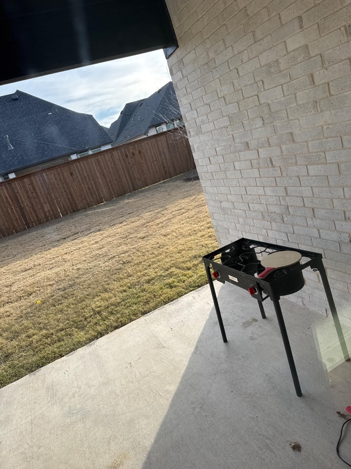 Bonnlo 2 Burner Outdoor Portable Propane Stove Gas Cooker, Heavy Duty Iron Cast Patio Burner with Detachable Stand Legs customer photo 1