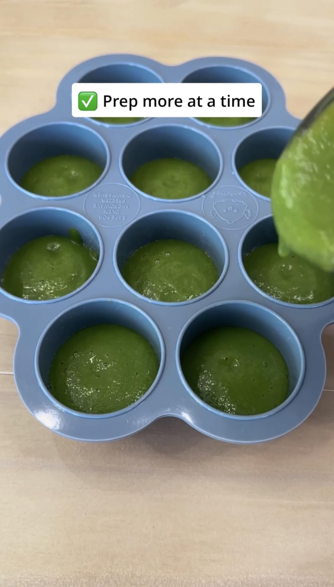 KeaBabies Silicone Food Freezer Trays with Lid, 2oz x 10 Pods Baby Food Storage Containers, Easy Puree Meal Prep, Breast Milk Silicone Freezer Molds, Dishwasher, Microwave Safe, BPA-Free (Chai Latte) customer photo 2