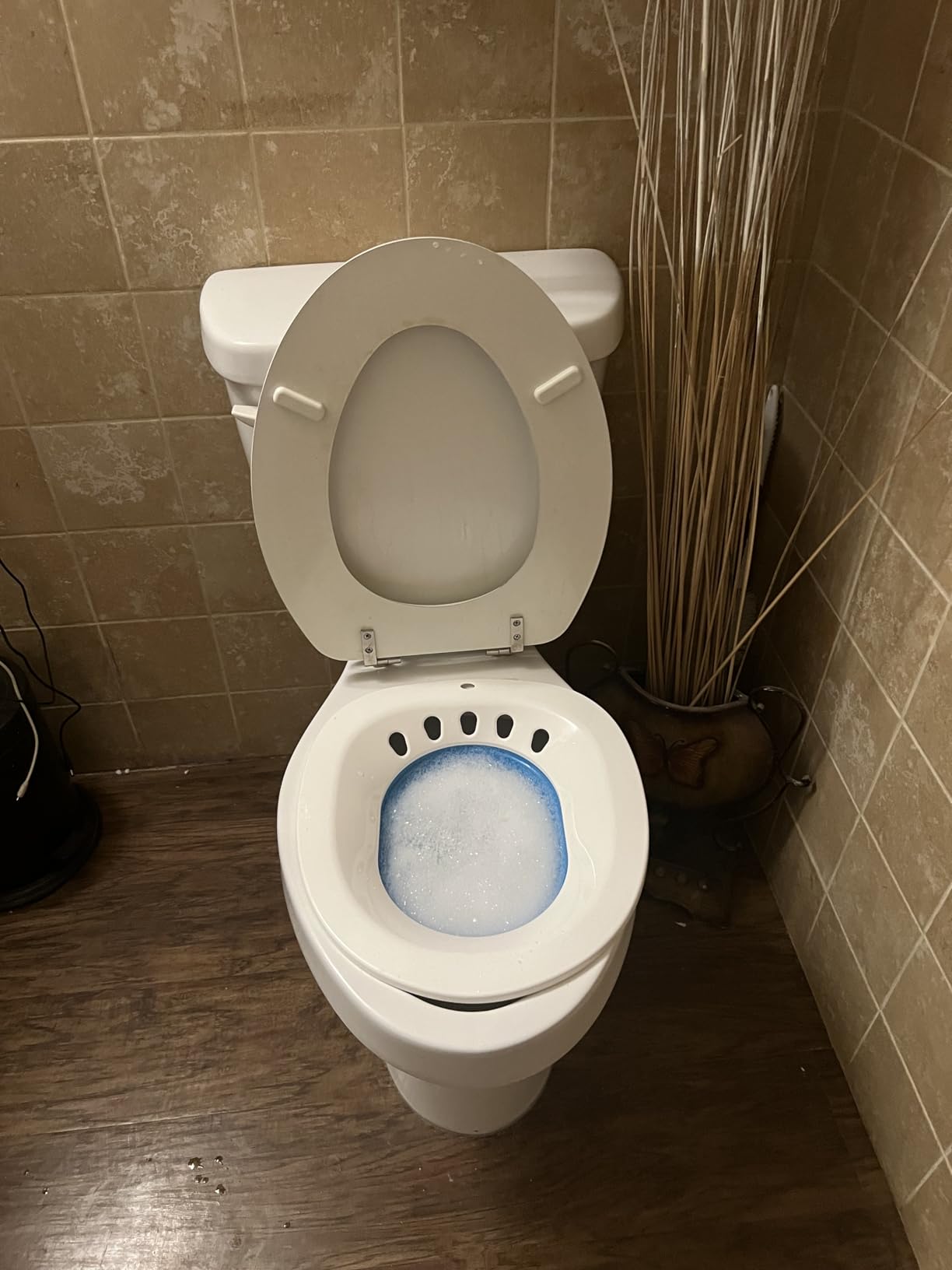 Msiori Sitz Bath for Toilet Seat, Hemorrhoids and Postpartum Care - Yoni Steam Seat - Pregnant Women and Perineal Care, Sits Bath Kit for Women - Collapsible customer photo 1