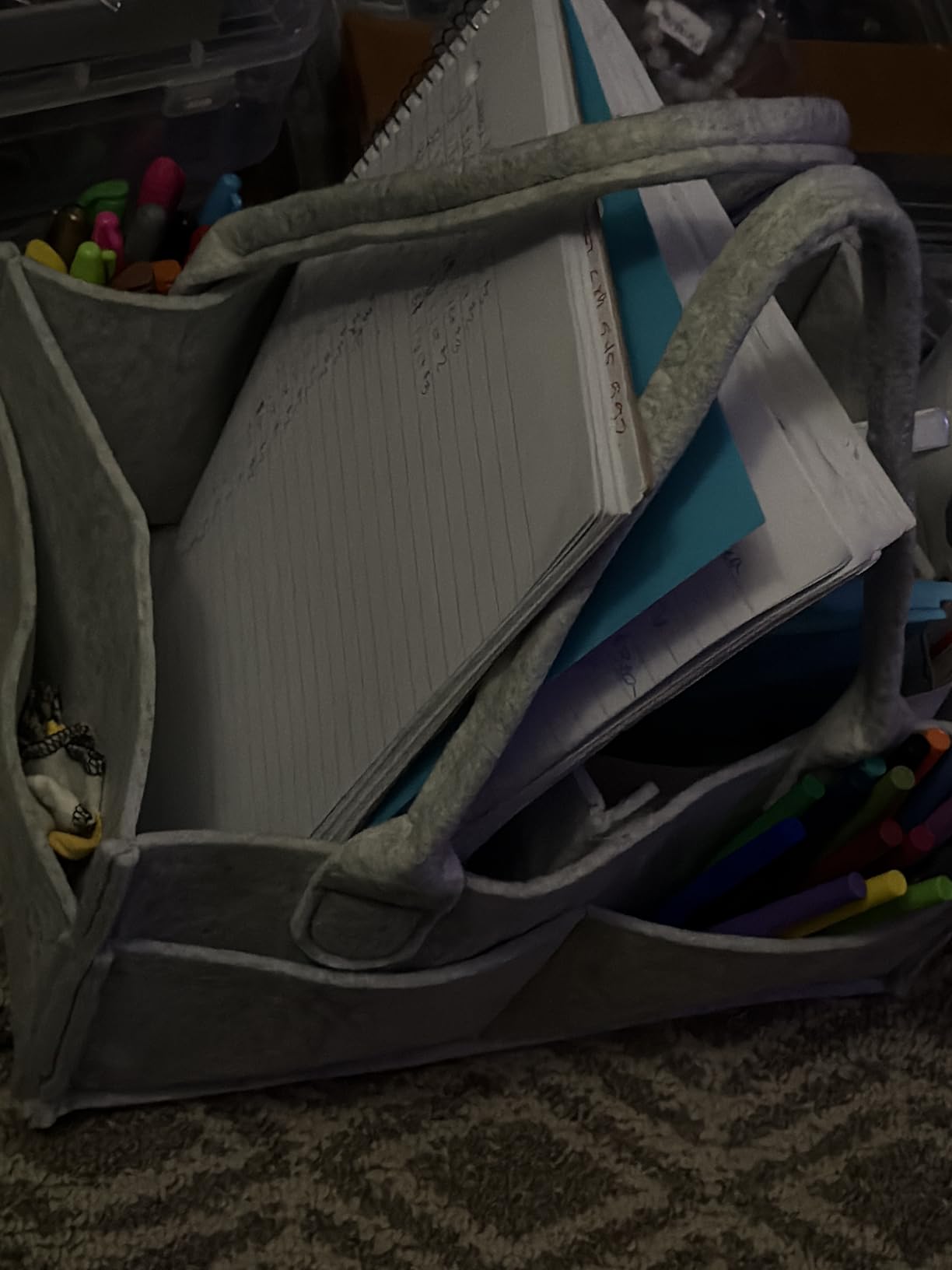 Mr. Pen- Baby Diaper Caddy Organizer, Gray, Medium, Nursery Storage Bin and Car Organizer for Diapers and Baby Wipes customer photo 1