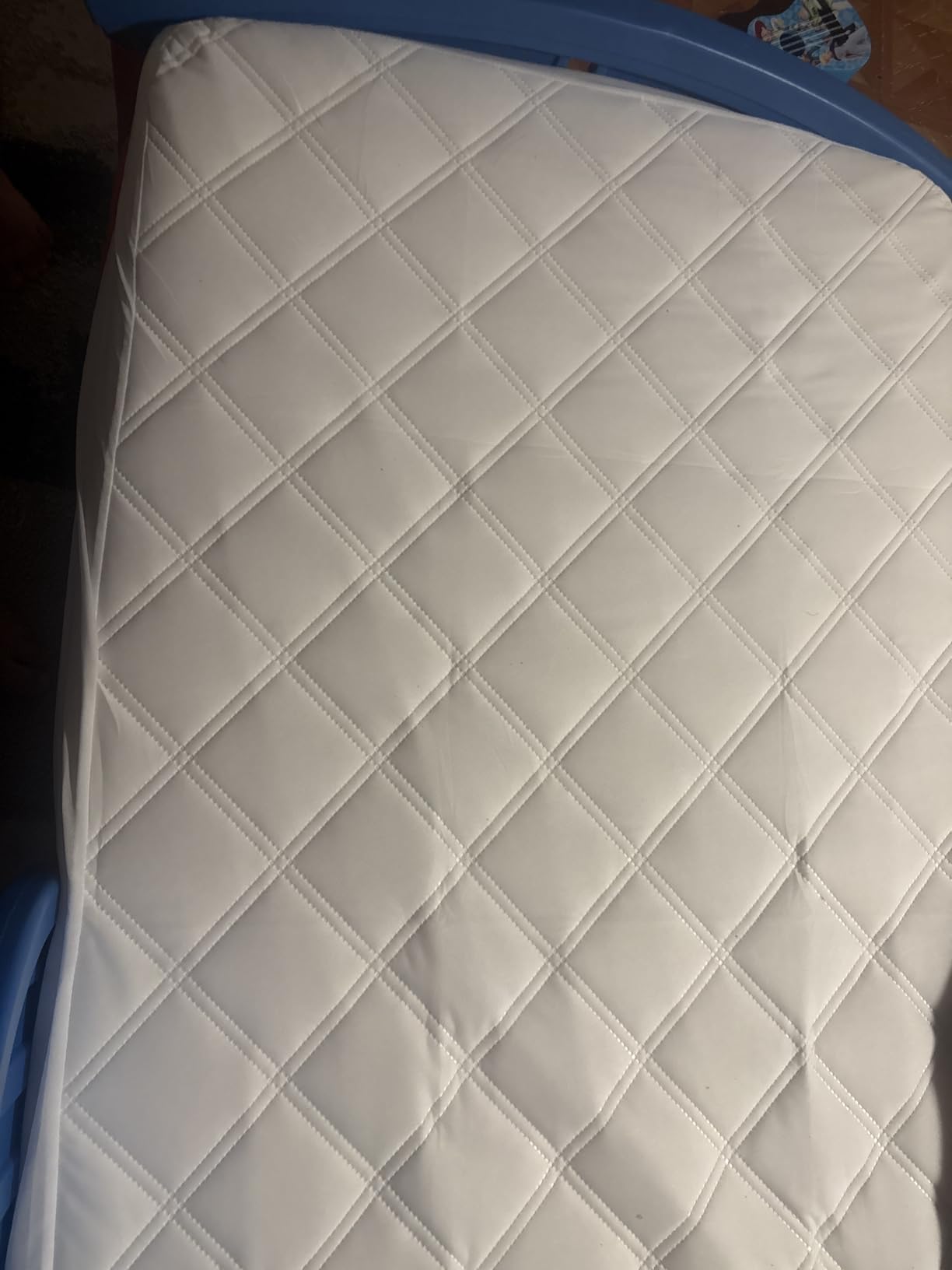 Yoofoss Waterproof Crib Mattress Protector 2 Pack, Quilted Crib Mattress Pad Cover Ultra Soft and Breathable, Machine Washable Toddler Mattress Protector for Standard Baby Crib Size 52''x28'' customer photo 1