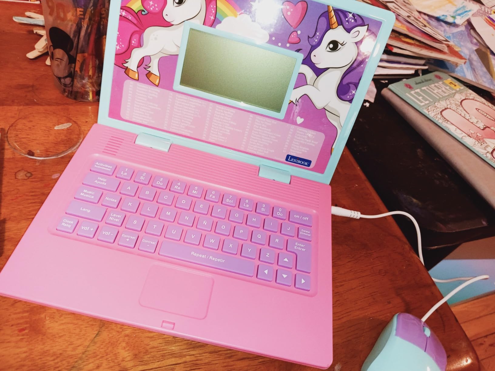 LEXiBOOK Unicorn Educational and Bilingual Laptop Spanish/English customer photo 2