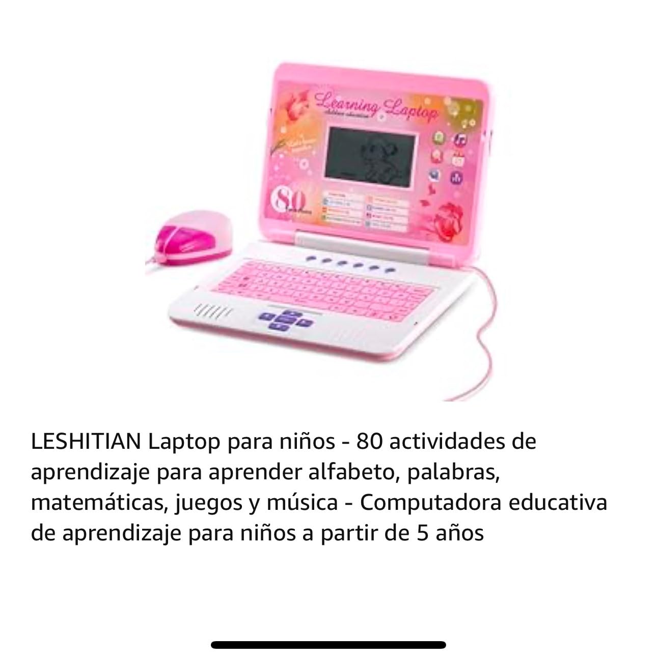 LESHITIAN Kids Laptop - 80 Learning Modes customer photo 2