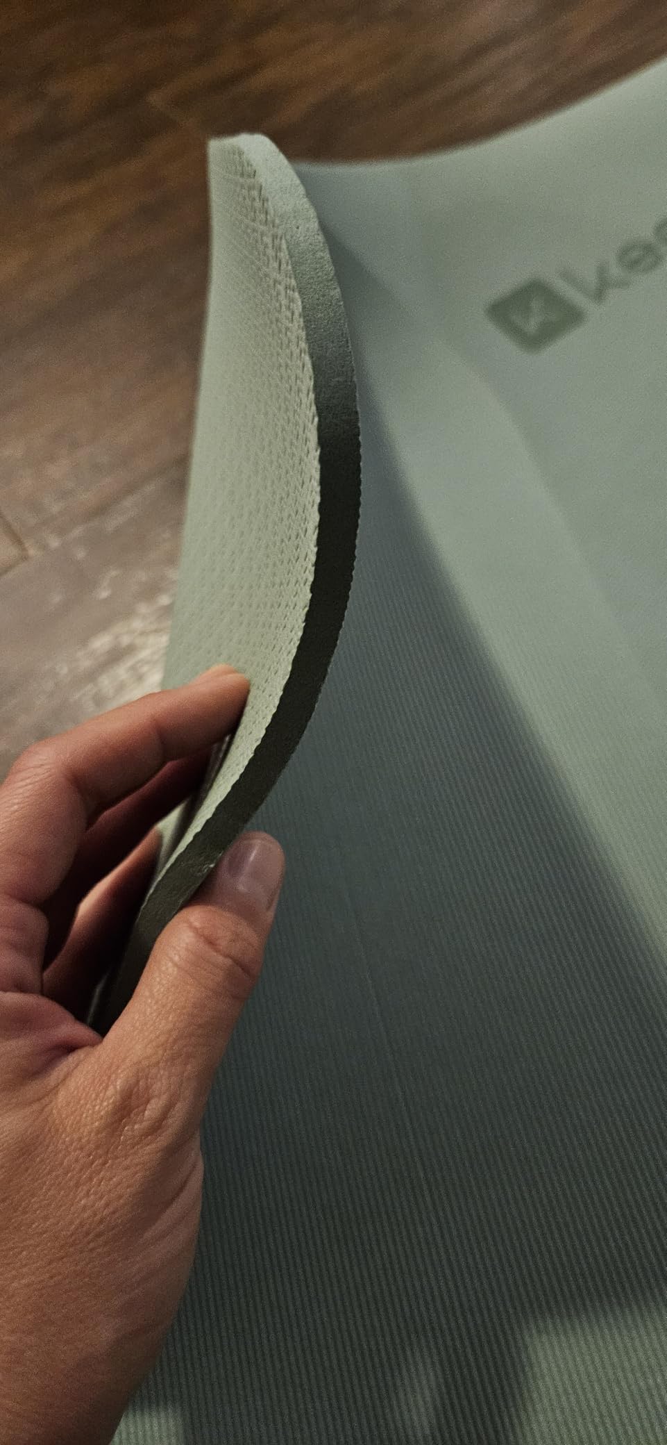 KEEP Yoga Mat - Premium 7mm Thick Exercise Mat, Anti-Tear 32'' Extra Wide Fitness Mat with Strap for Men & Women, Non Slip Pilates Mat for Home Yoga, Pilates, Gym, Stretching, Floor & Fitness Workouts customer photo 2