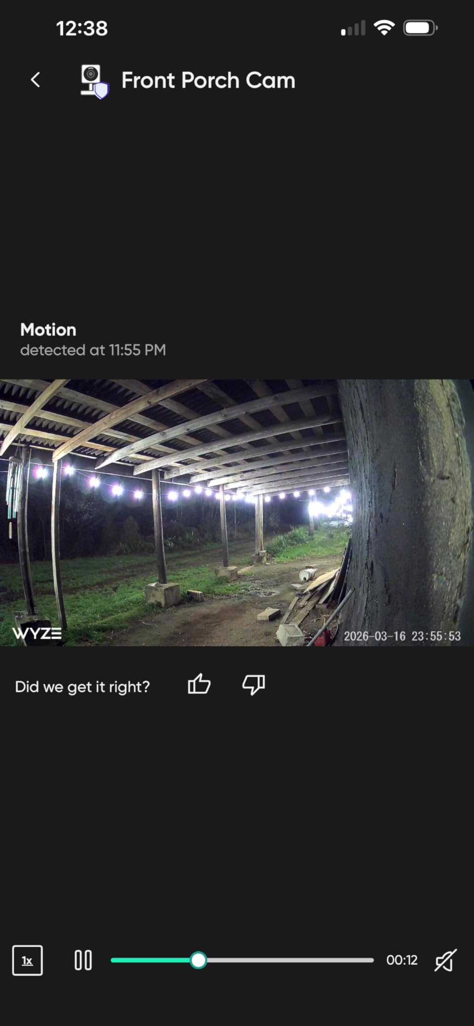 Wyze Cam OG Indoor/Outdoor 1080p Wi-Fi Smart Home Security Camera with Color Night Vision, Built-in Spotlight, Motion Detection, 2-Way Audio, Compatible with Alexa & Google, White, Free Expert Setup customer photo 1