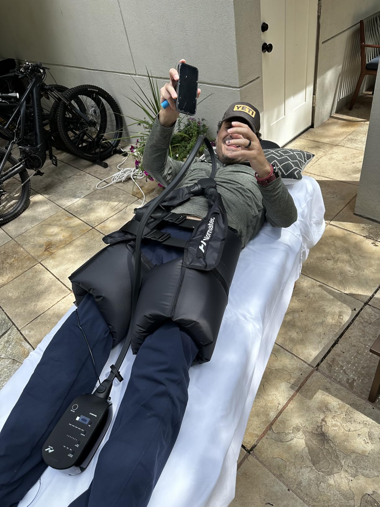 Hyperice Normatec 3 - Recovery System with Patented Dynamic Compression Massage Technology (Normatec 3 Lower Body (Standard Size Legs + Hips) customer photo 2