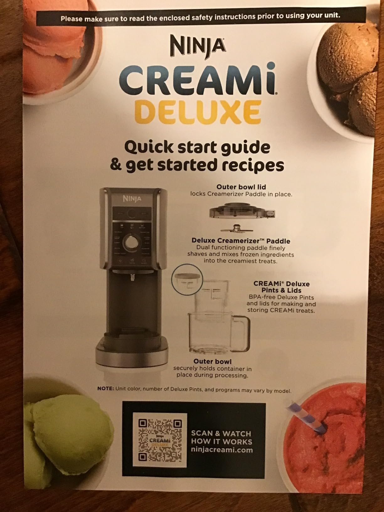 Ninja CREAMi Deluxe Ice Cream Maker NC501 | 11-in-1 Create Frozen Desserts, Sorbet, Milkshakes, Yogurt & More | Includes 2 Dishwasher Safe XL 24 Oz. Tubs with storage lids | Silver customer photo 2