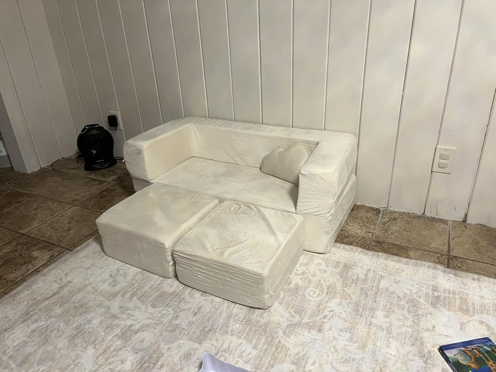 Milliard Kids Couch - Modular Kids Sofa for Toddler and Baby Playroom/Bedroom Furniture with Bonus Pillow customer photo 1