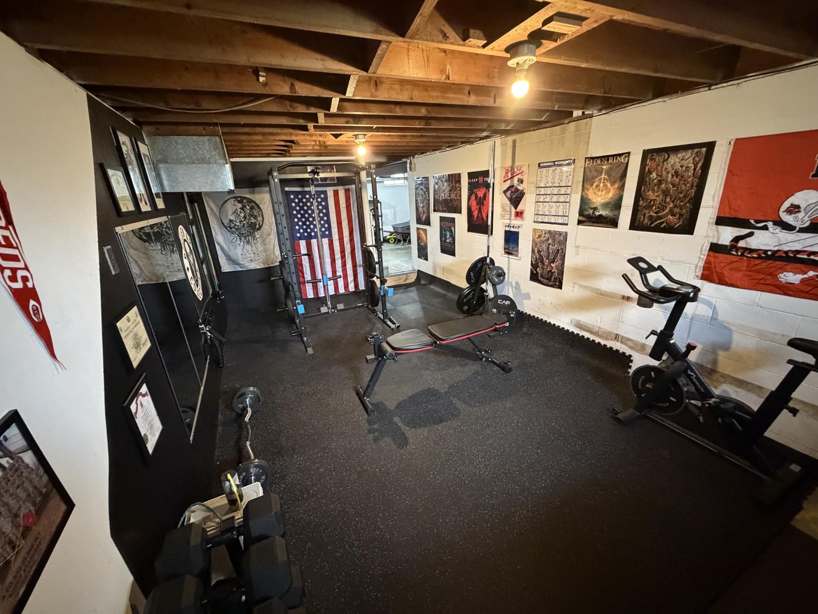 ULTRA FUEGO Power Cage, Multi-Functional Power Rack with J-Hooks, Dip Handles, Landmine Attachment and Optional Cable Pulley System for Home Gym customer photo 1