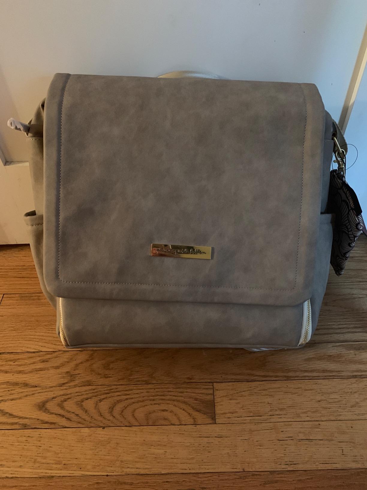 Petunia Pickle Bottom Boxy Backpack, Diaper Bag, Stylish Baby Bag, Spacious Backpack, On-The-Go Moms (Brioche) customer photo 1