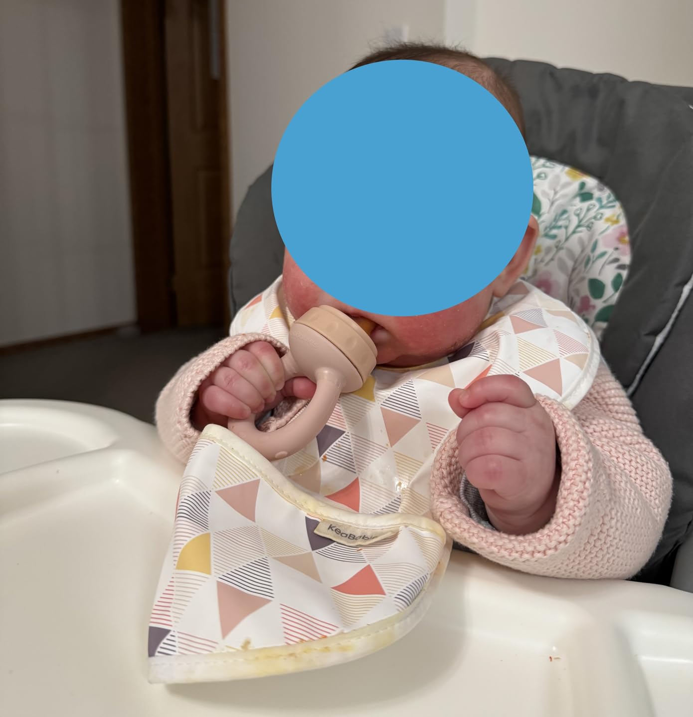 KeaBabies 3-Pack Waterproof Baby Bibs for Eating - Lightweight Toddler Feeding Bibs with Large Food Catcher, Mess Proof, Food-Grade Baby Eating Essentials, Easy to Put On & Clean (Ocean) customer photo 2