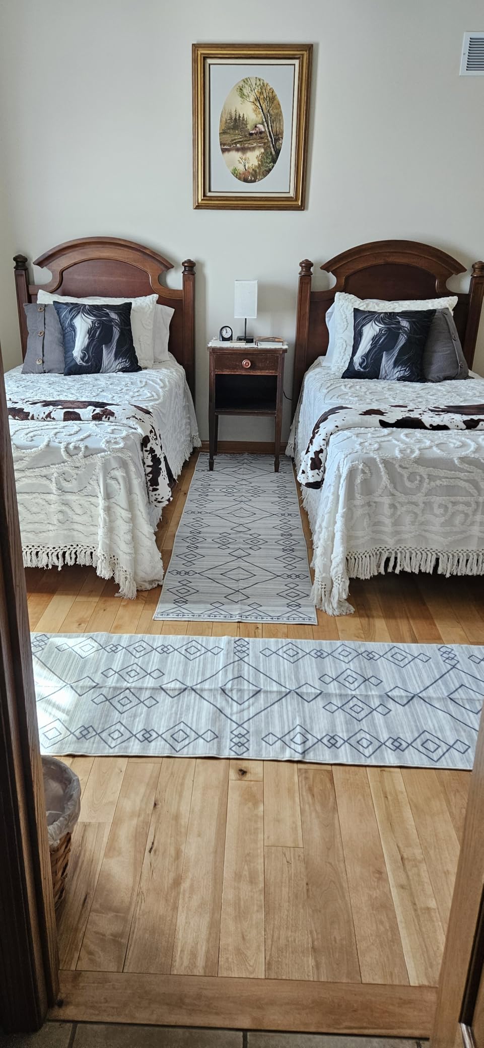 vivorug Washable Rug, Ultra Soft Area Rug 8x10, Non Slip Abstract Rug Carpet, Stain Resistant Rugs for Living Room Bedroom, Modern Fluffy Rug (Gray/Rust, 8'x10') customer photo 2