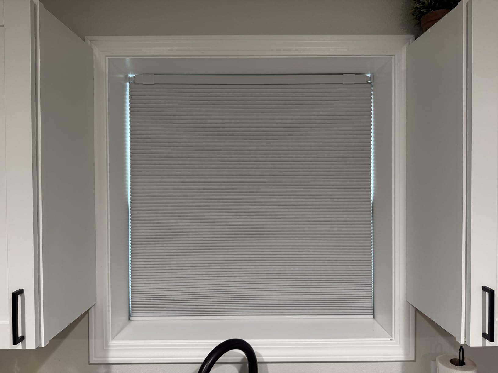 LazBlinds Cordless Cellular Shades, No Tools No Drill Blackout Honeycomb Shades Pleated Blinds for Windows, 34